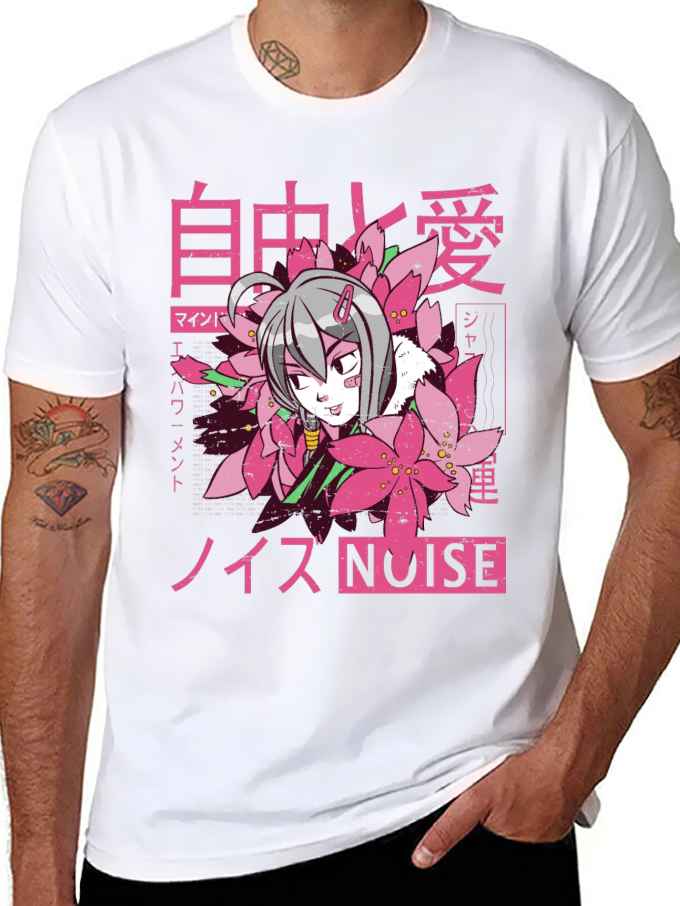 Anime Graphic Tee - Noise