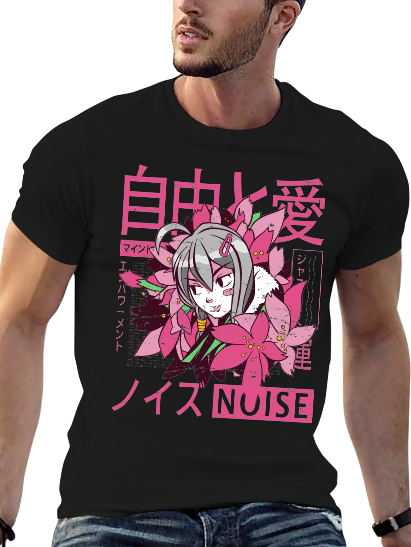 Anime Graphic Tee - Noise