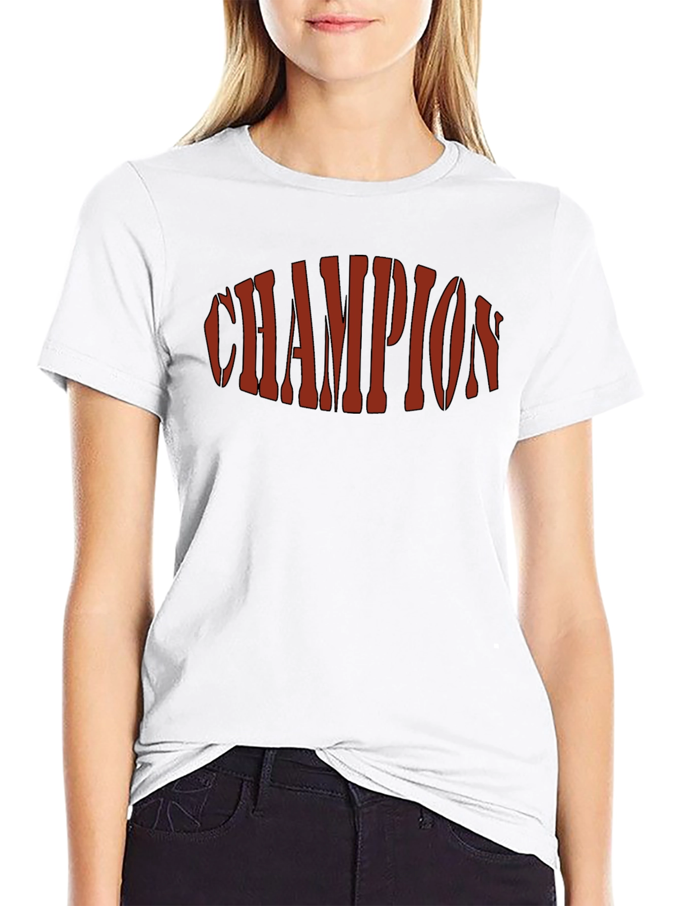 Champion Graphic Print Black T-Shirt