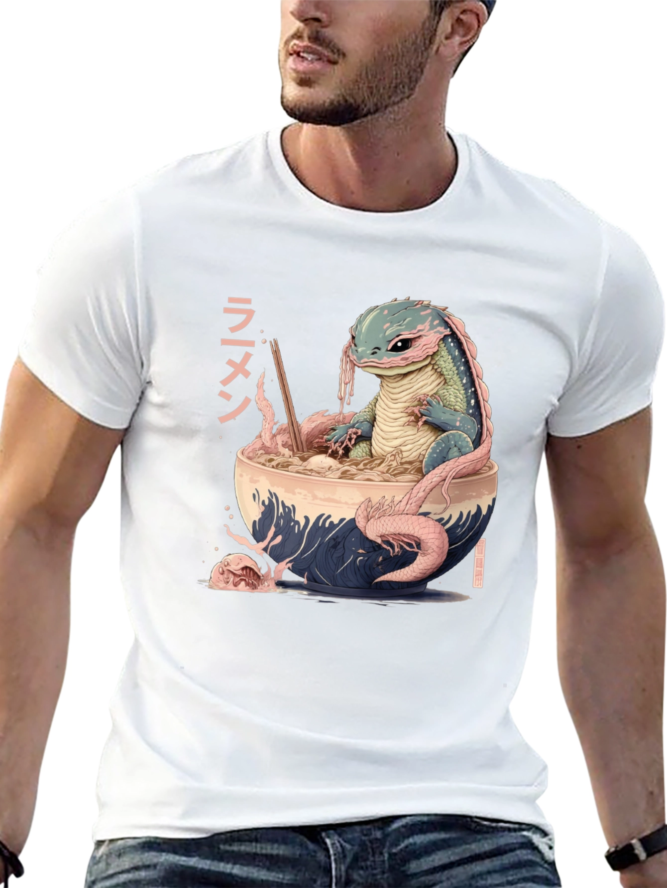 Axolotl Ramen T-Shirt - Unique Anime Design