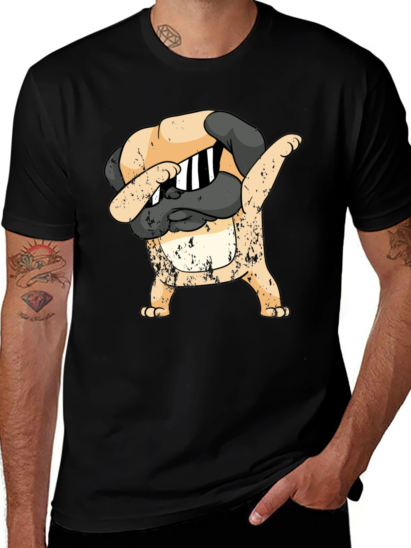 Funny Pug Dab Dance T-Shirt