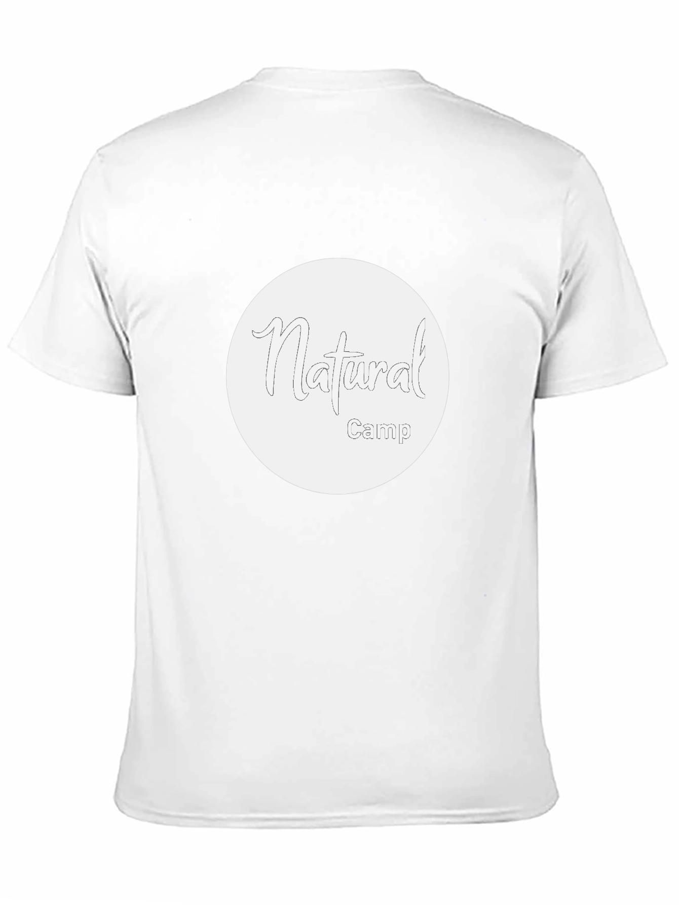 Natural Camp Graphic Tee - Black Cotton T-Shirt