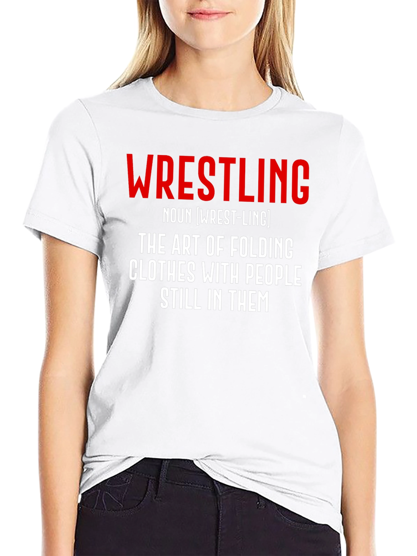 Wrestling Definition Black T-Shirt