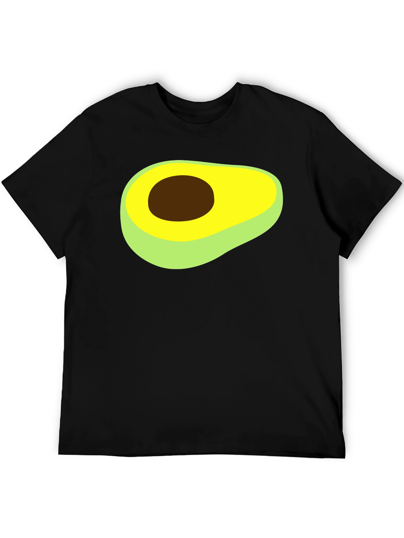 Avocado Graphic Tee - Black Cotton Comfort
