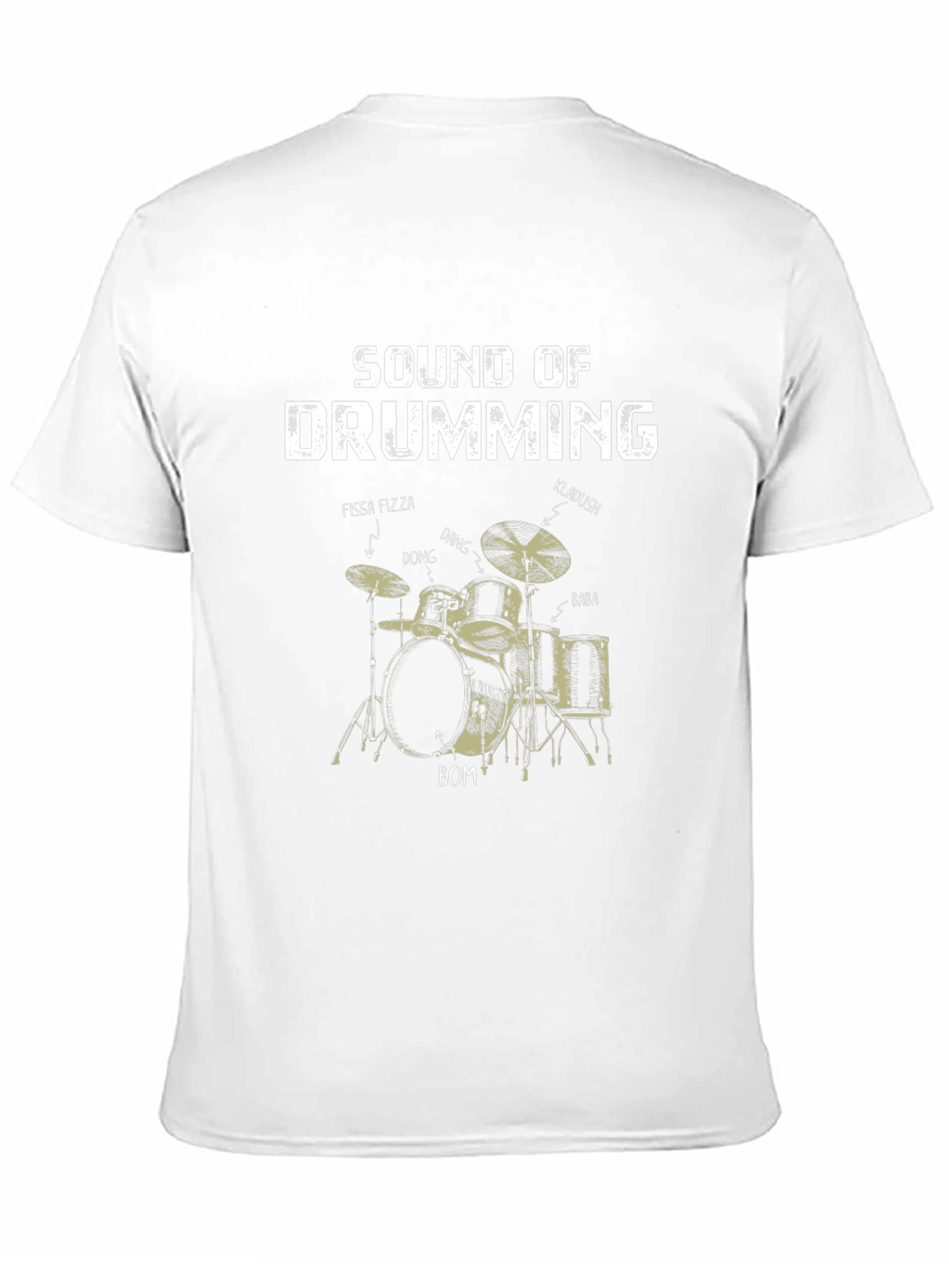 Sound of Drumming Black T-Shirt for Music Lovers