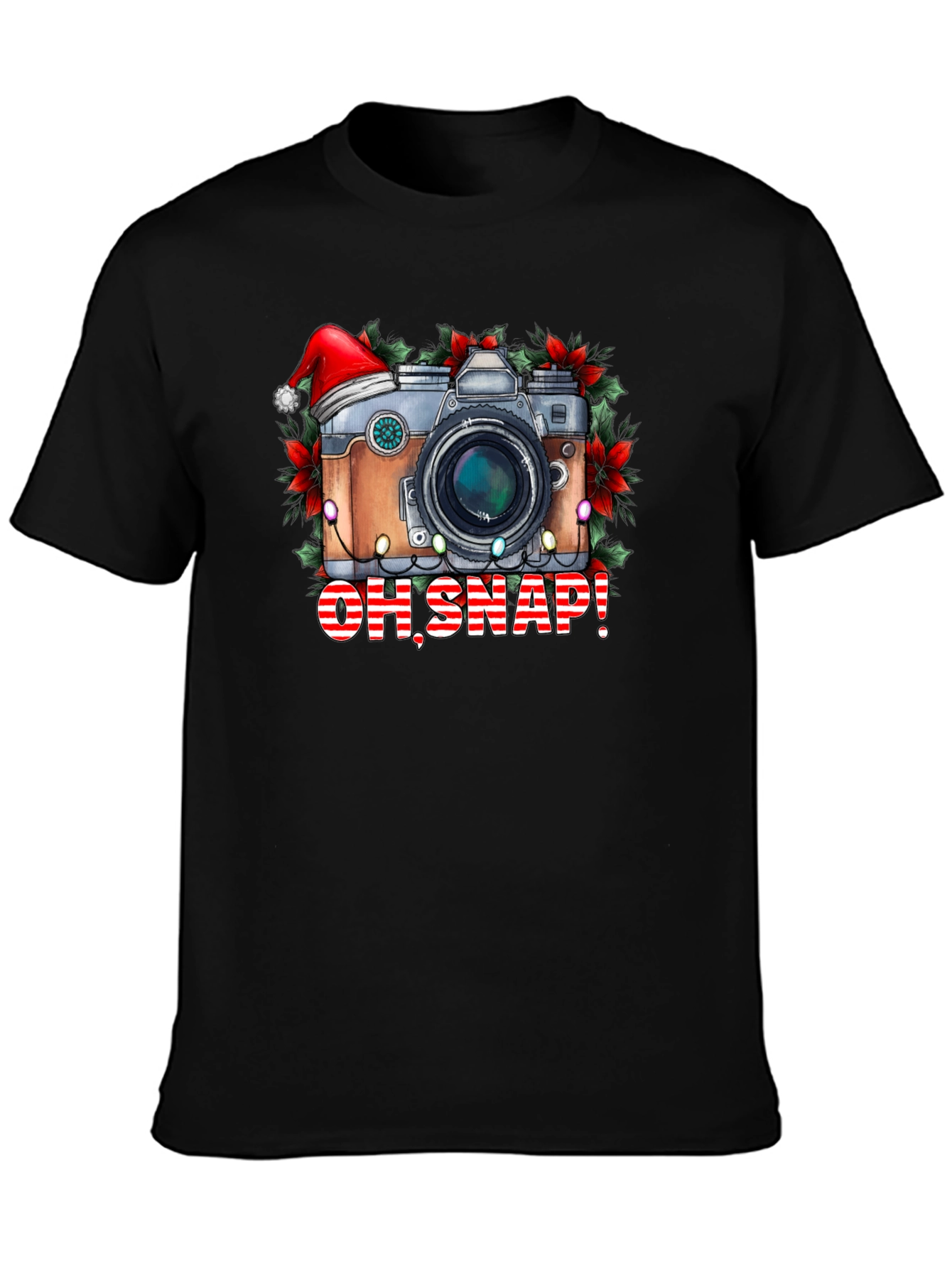 Oh Snap! Christmas Camera Graphic Tee