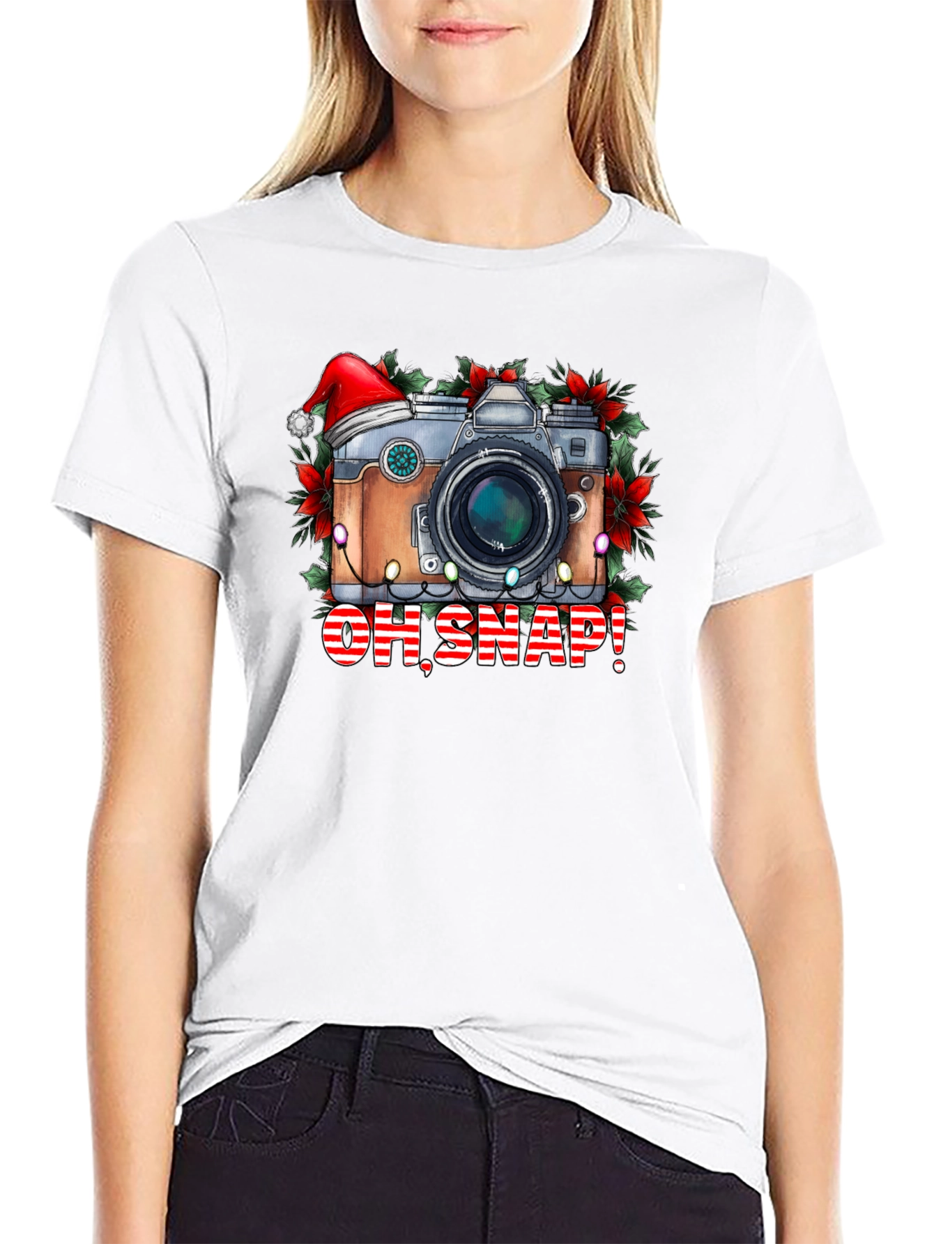 Oh Snap! Christmas Camera Graphic Tee