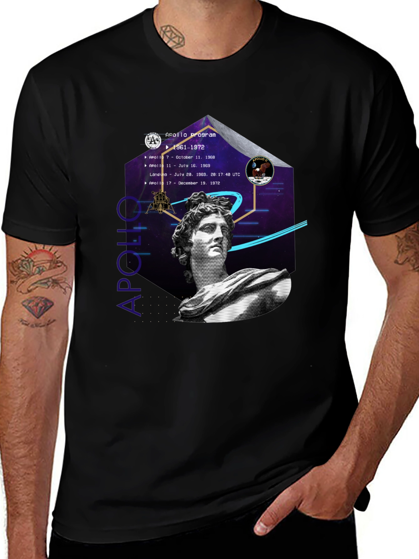 Apollo Program Graphic T-Shirt - Space History Tee