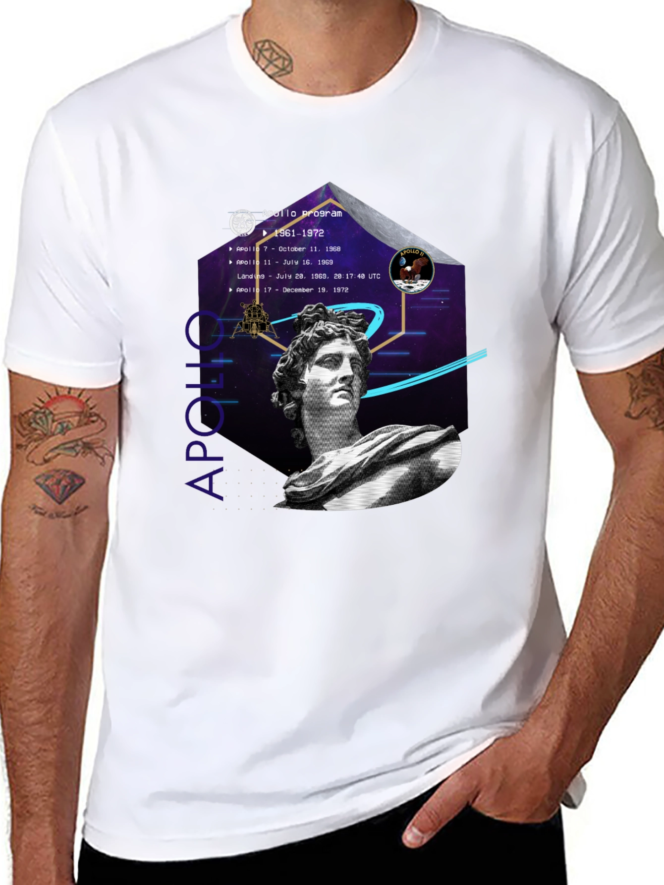 Apollo Program Graphic T-Shirt - Space History Tee