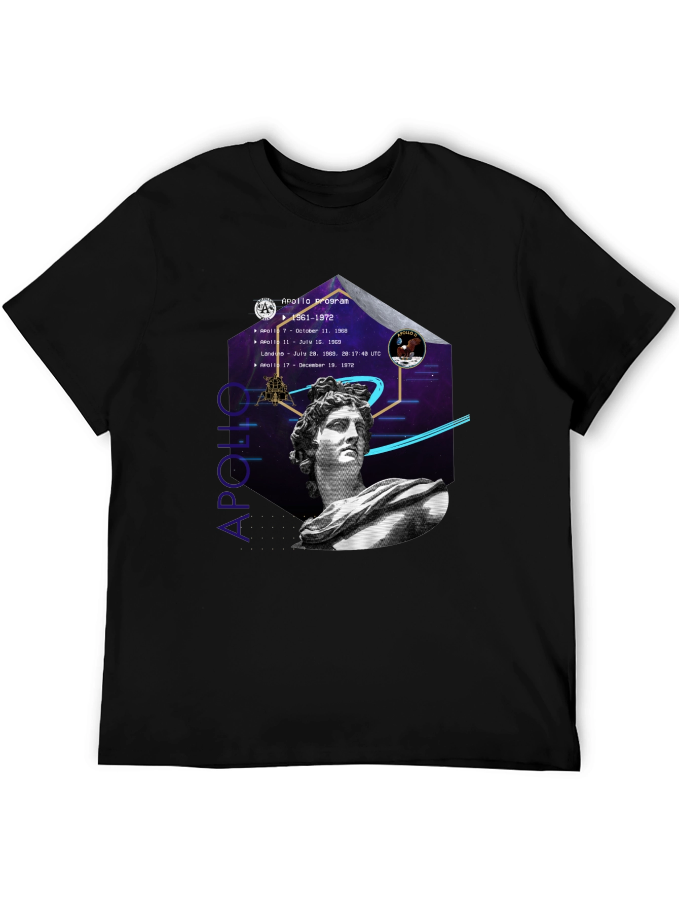 Apollo Program Graphic T-Shirt - Space History Tee