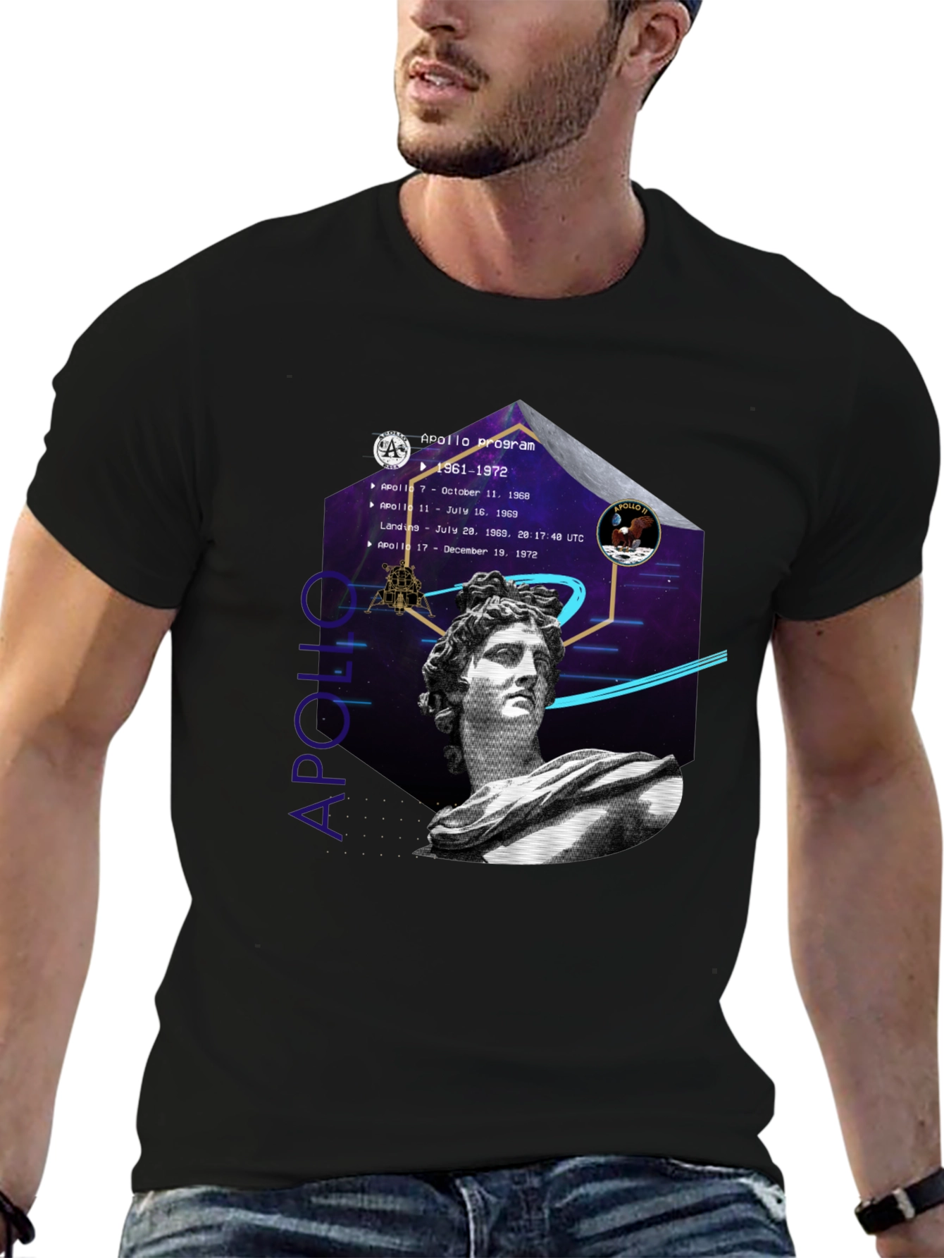Apollo Program Graphic T-Shirt - Space History Tee