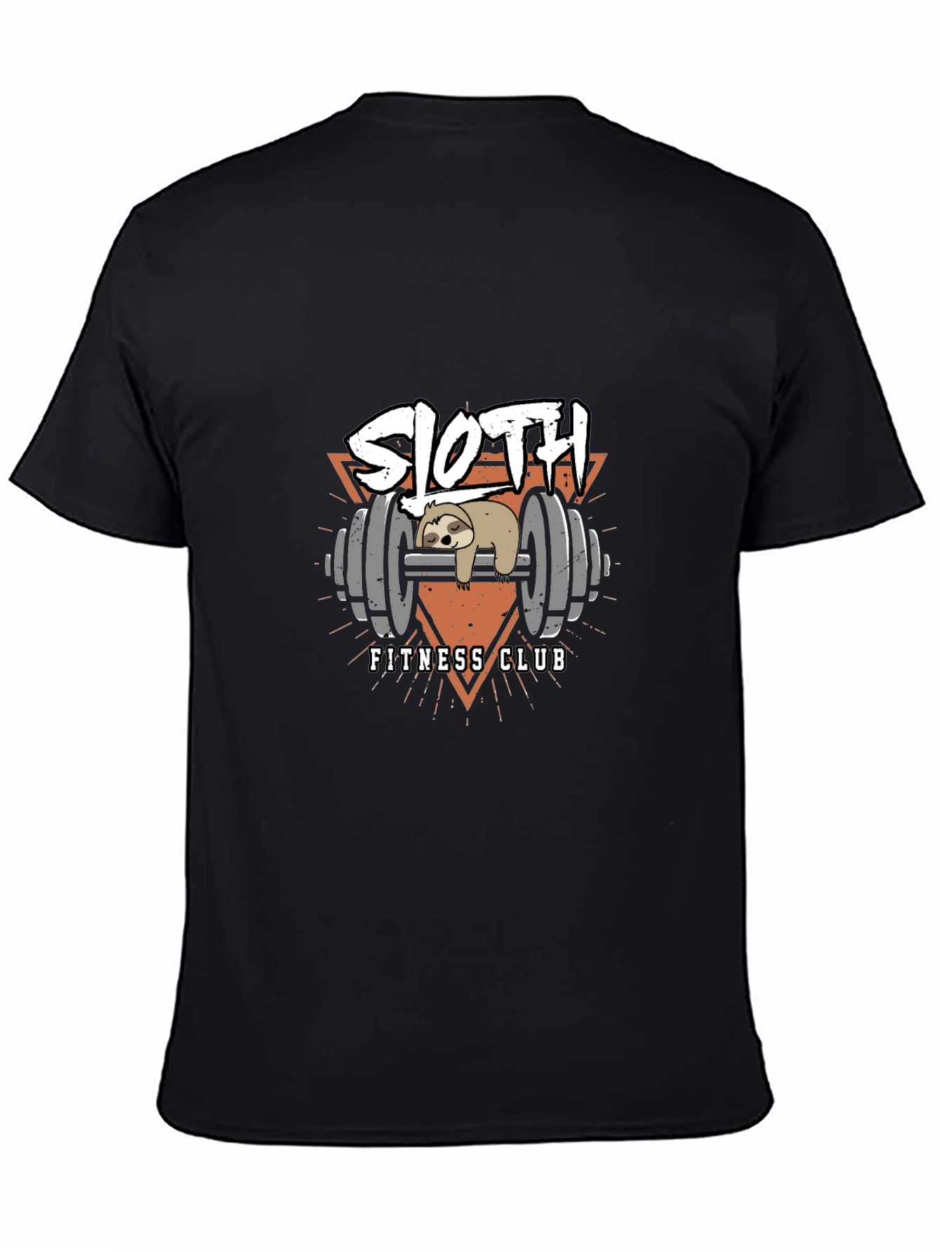 Sloth Fitness Club Black T-Shirt - Gym Humor