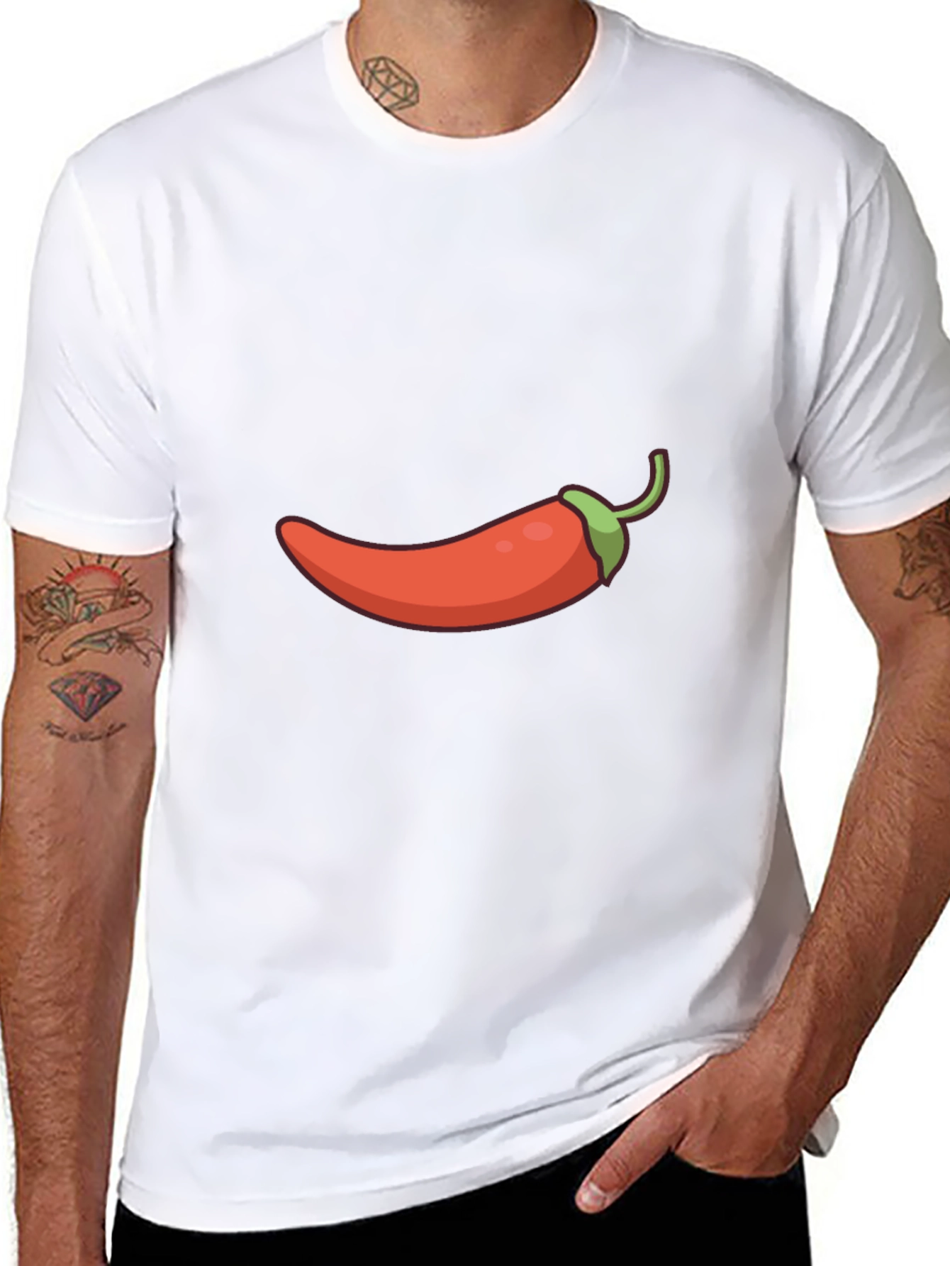 Chili Pepper Graphic Tee - Spicy Style Statement