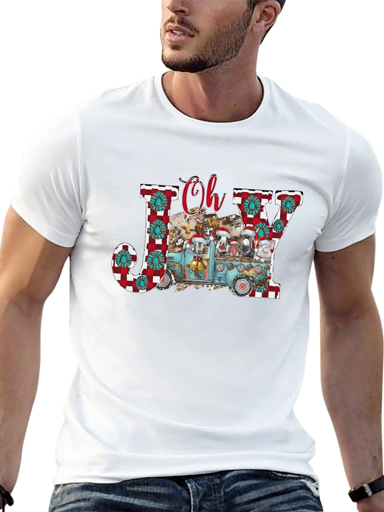 Festive Farm Animal Christmas T-Shirt