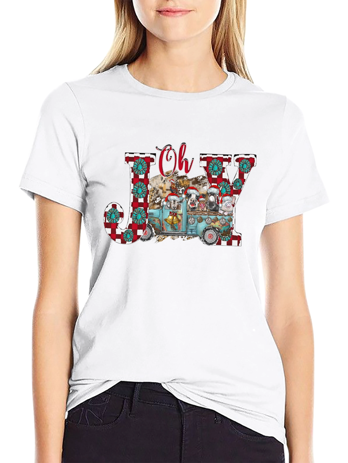 Festive Farm Animal Christmas T-Shirt