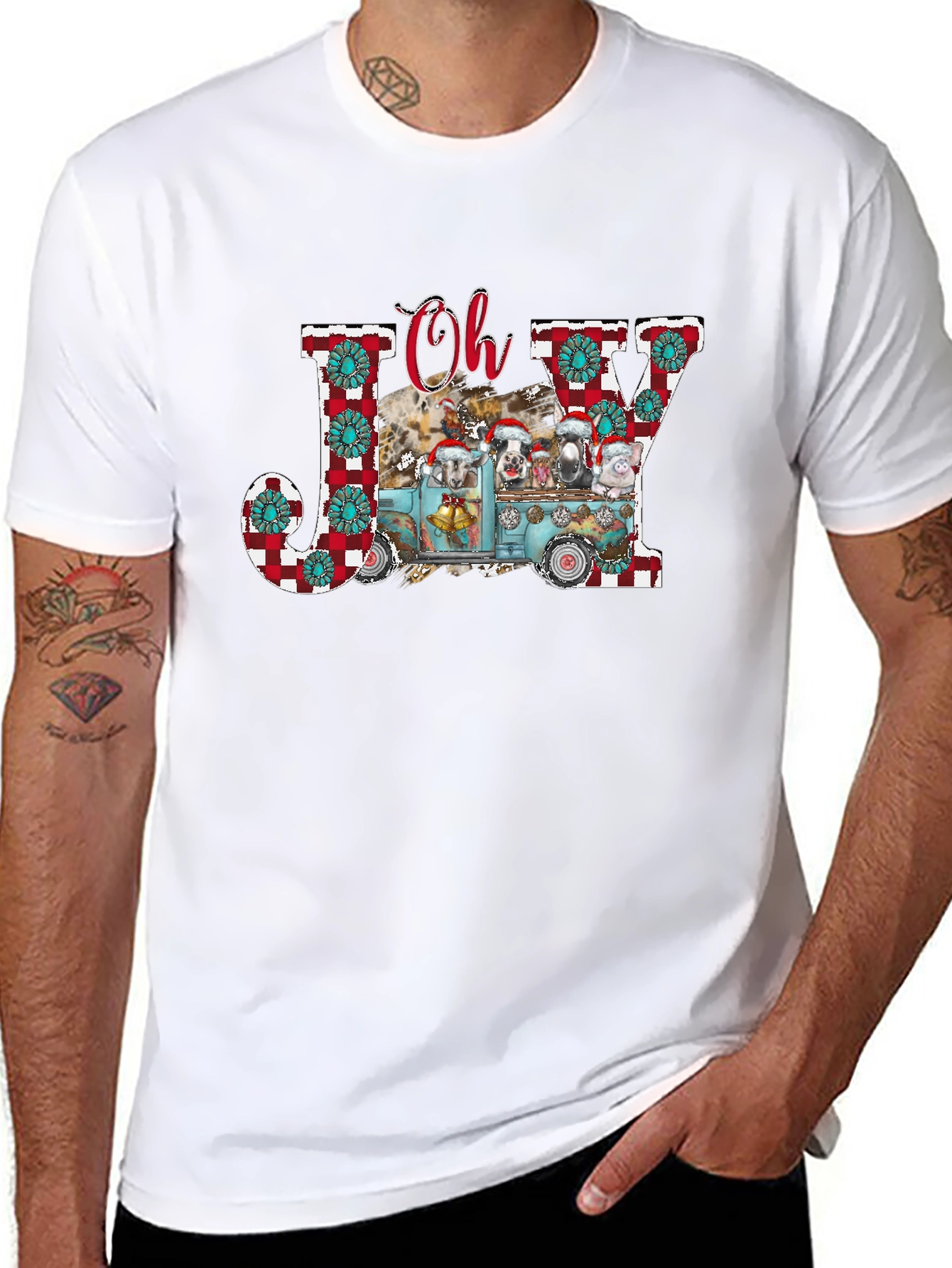 Festive Farm Animal Christmas T-Shirt