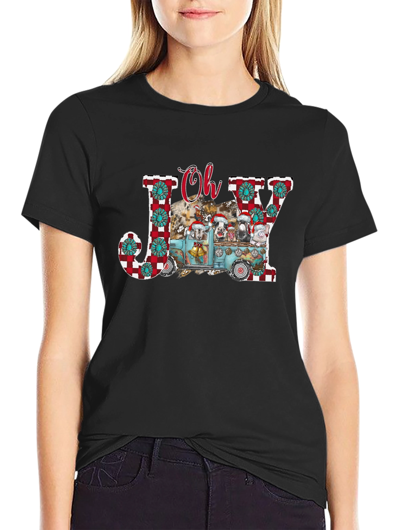 Festive Farm Animal Christmas T-Shirt