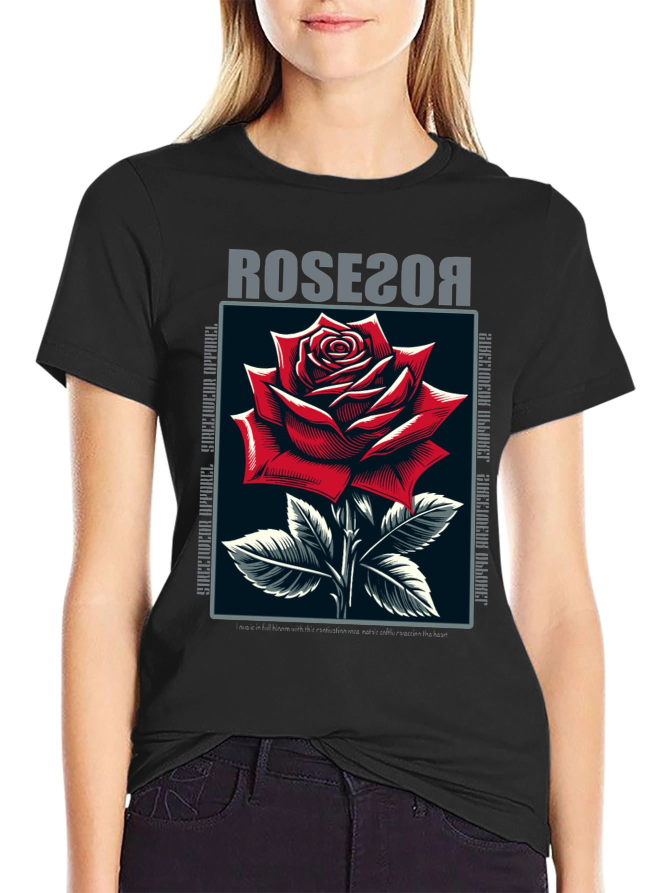 Rose Graphic T-Shirt - Stylish Streetwear