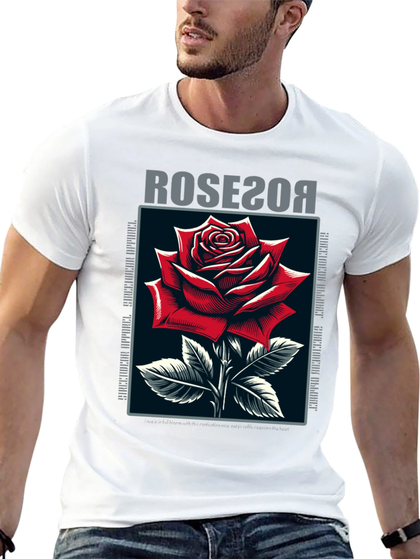 Rose Graphic T-Shirt - Stylish Streetwear