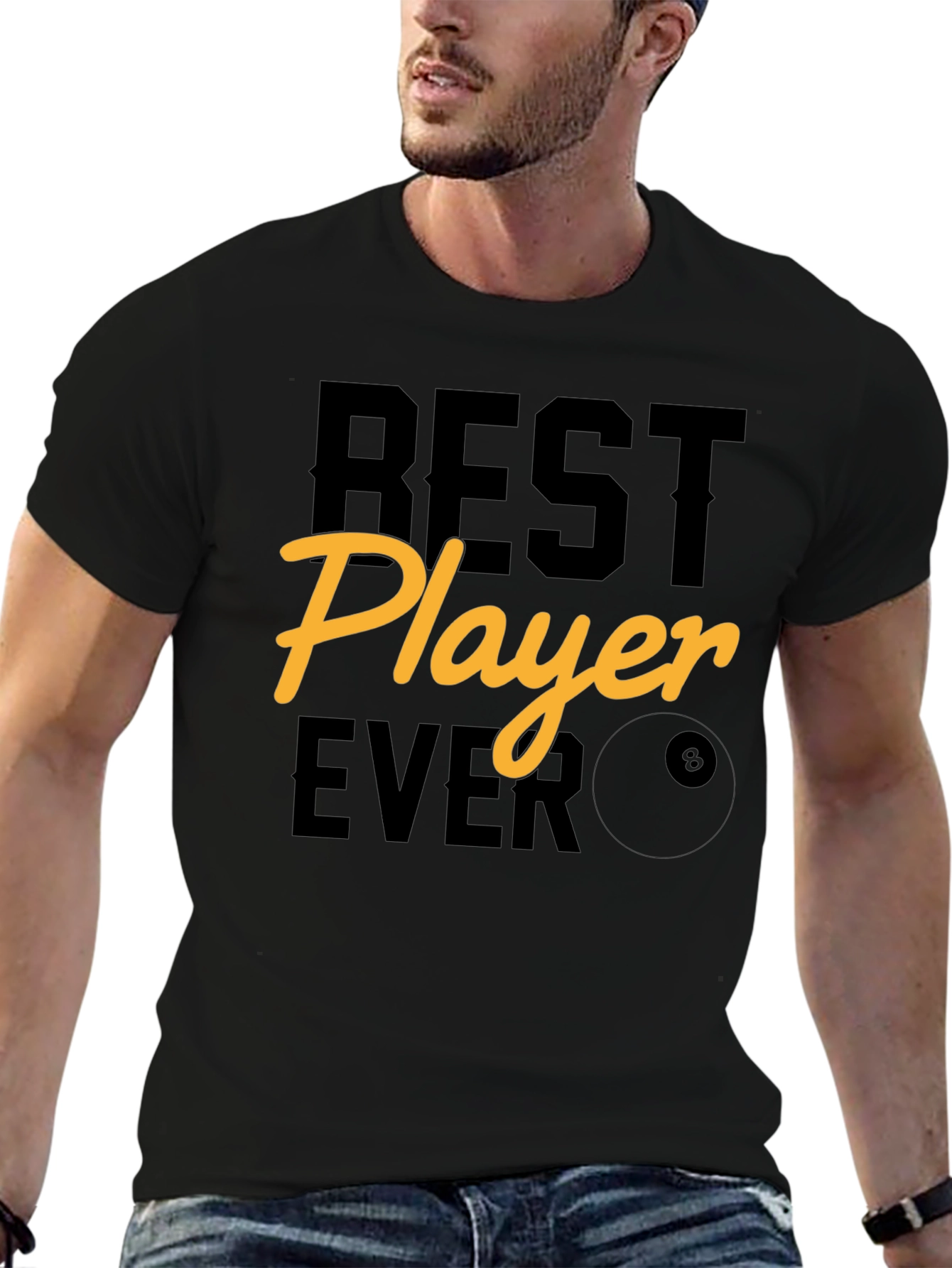Best Player Ever Graphic Tee - Billiards T-Shirt