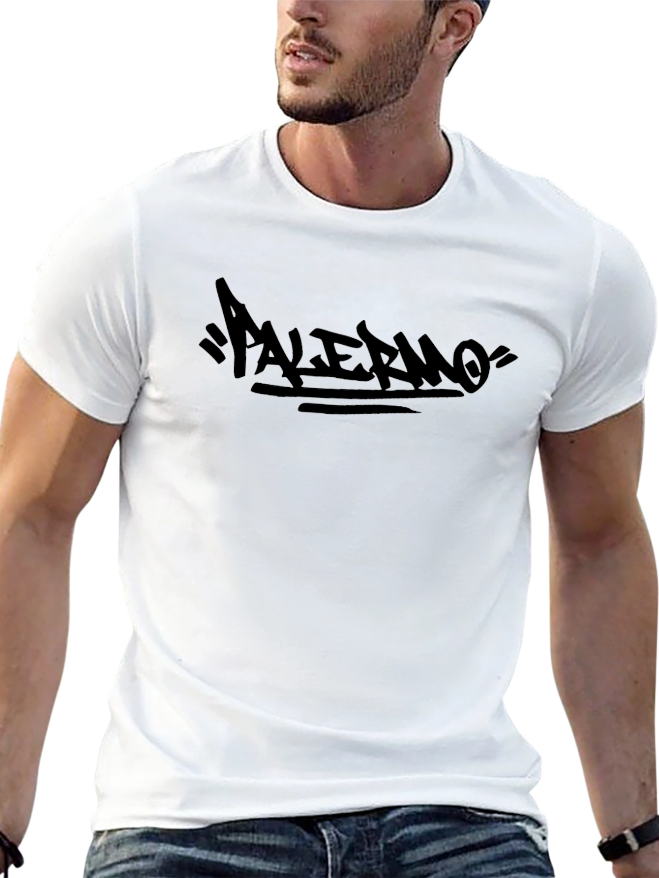 Black Palermo Graffiti T-Shirt