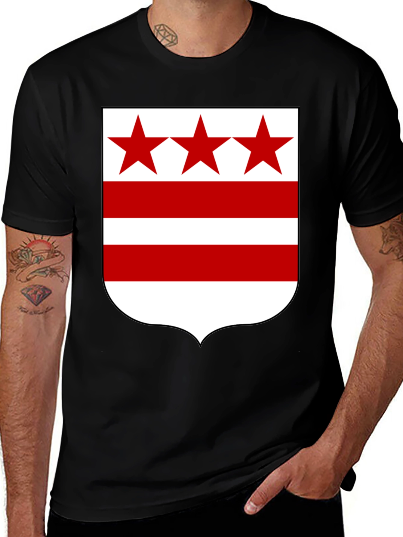 District of Columbia Flag Graphic T-Shirt