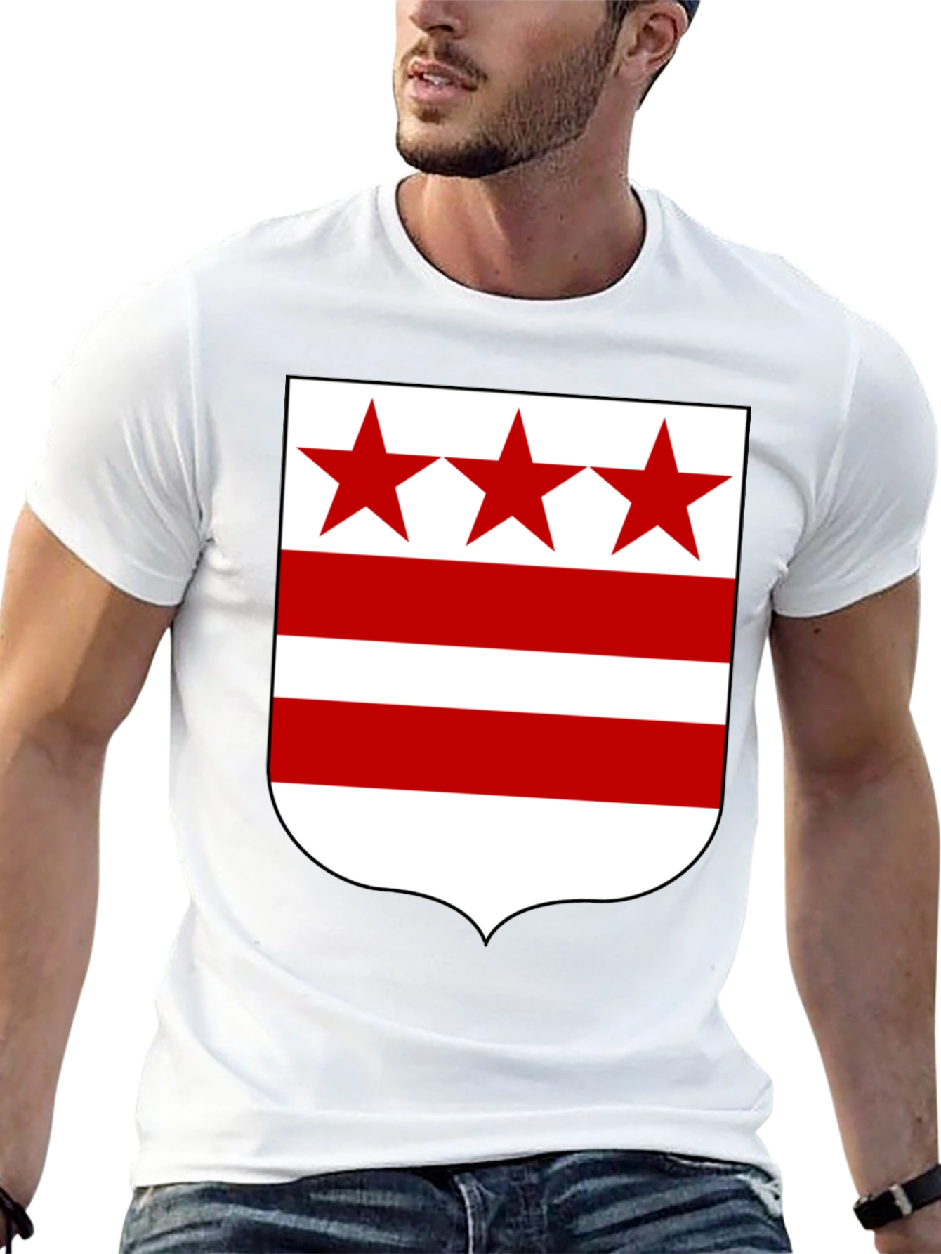 District of Columbia Flag Graphic T-Shirt