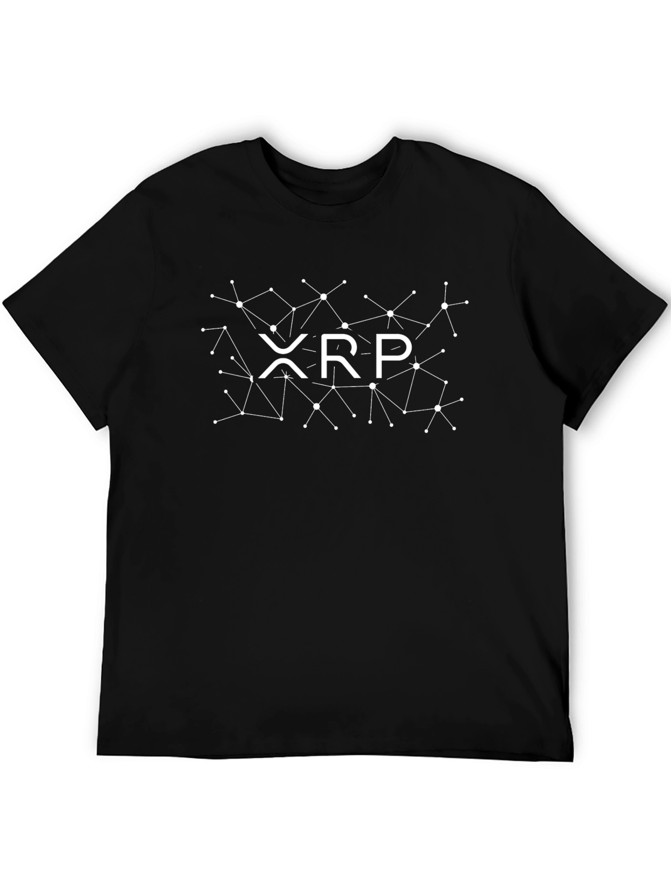 XRP Crypto Network T-Shirt - Black Cotton Tee