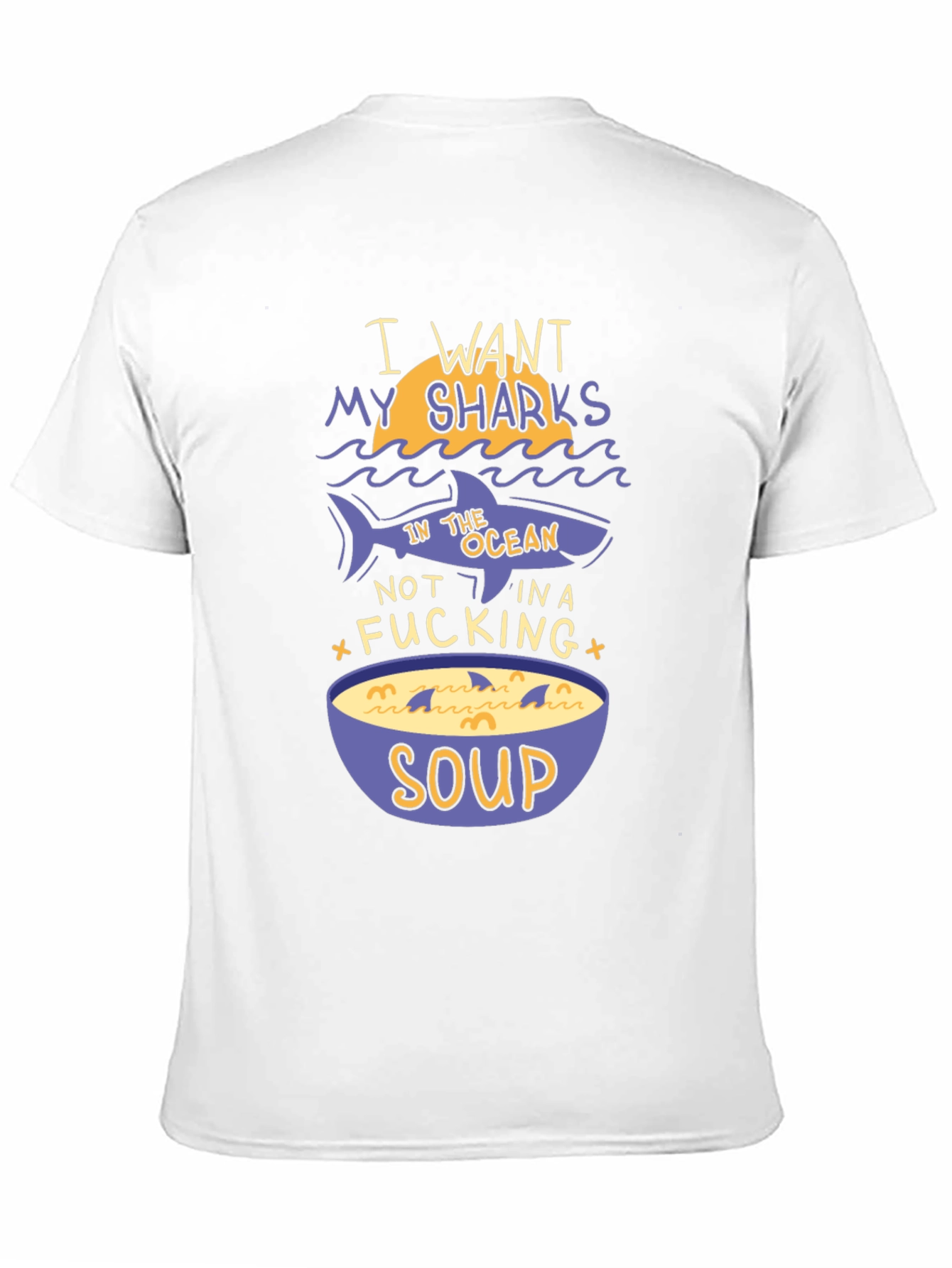 Shark Soup Funny Graphic Tee