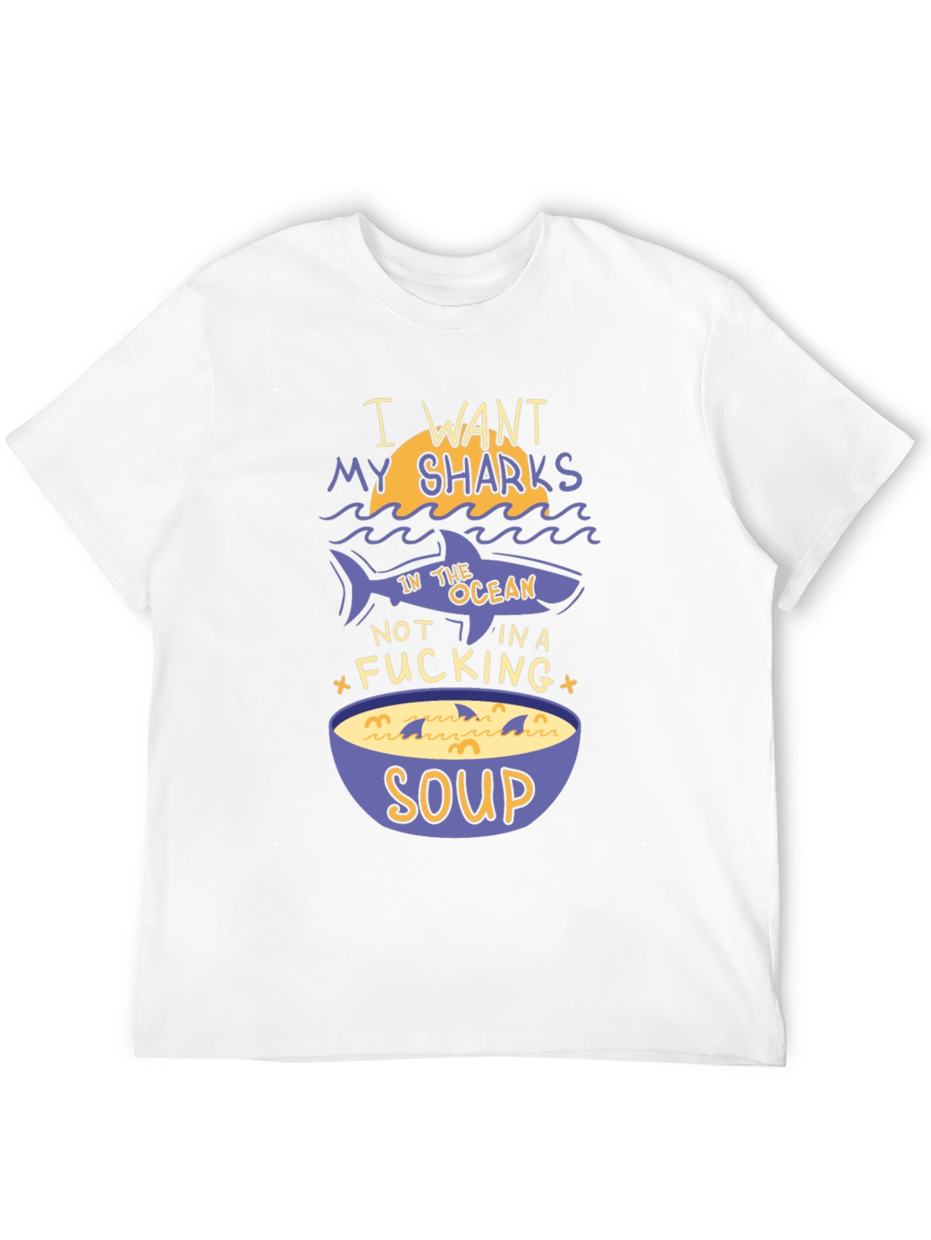Shark Soup Funny Graphic Tee