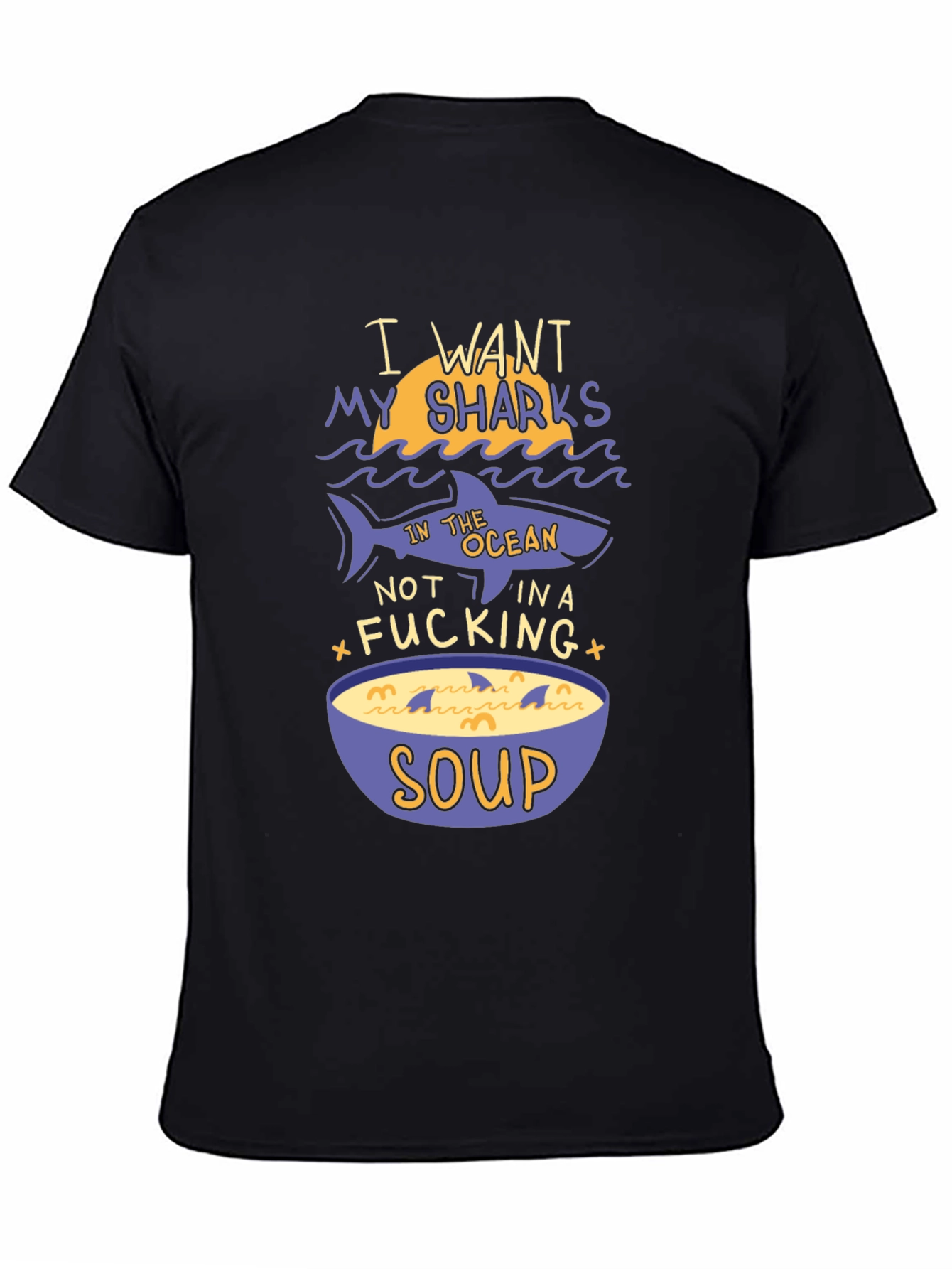 Shark Soup Funny Graphic Tee