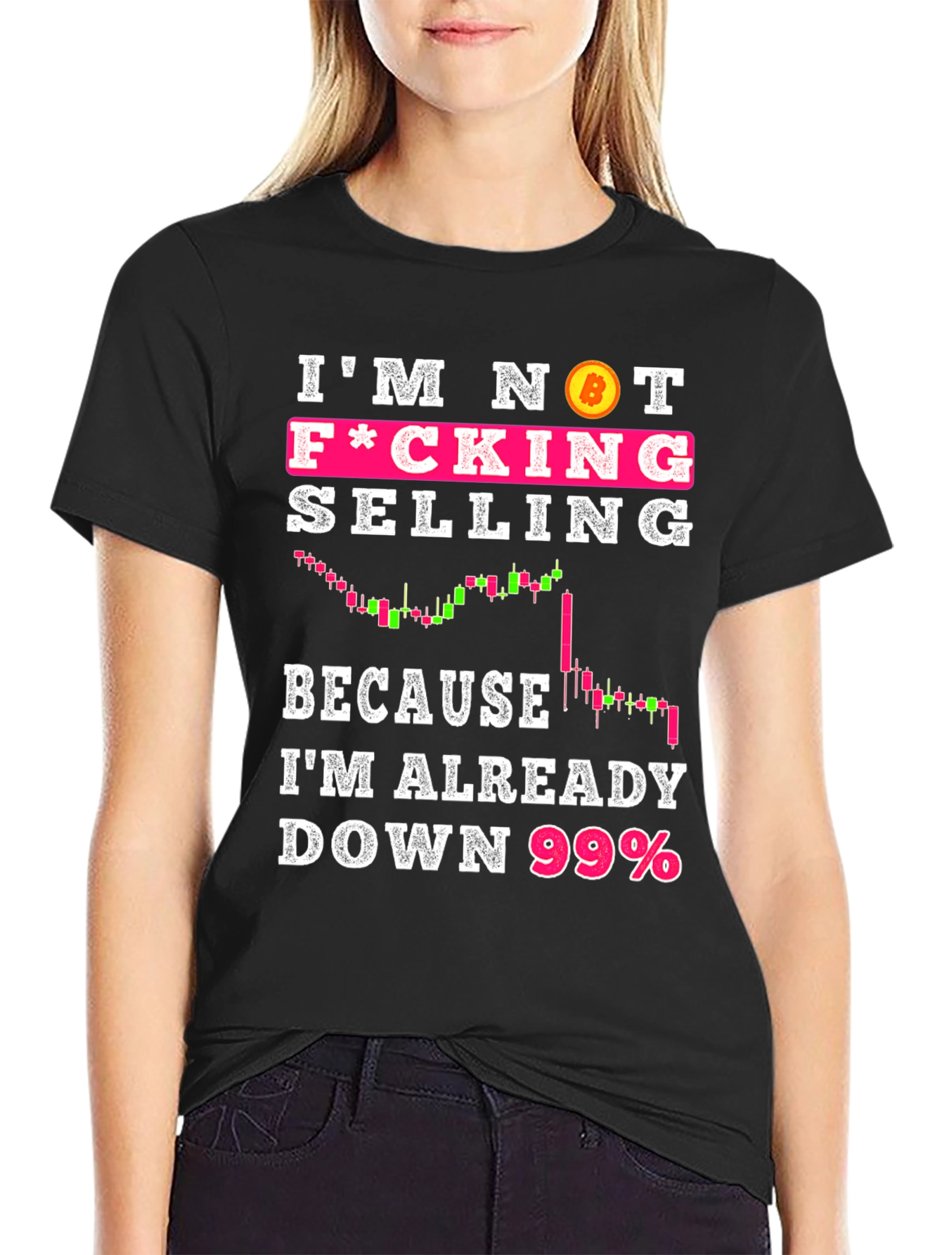 Bitcoin Meme T-Shirt - Im Not F*cking Selling!