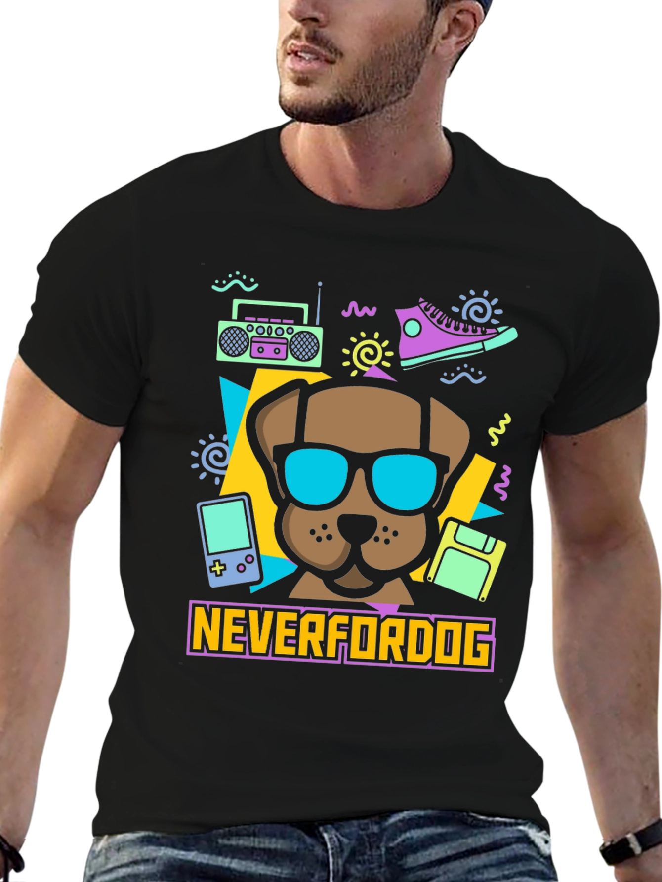 Neverfordog Retro Graphic T-Shirt