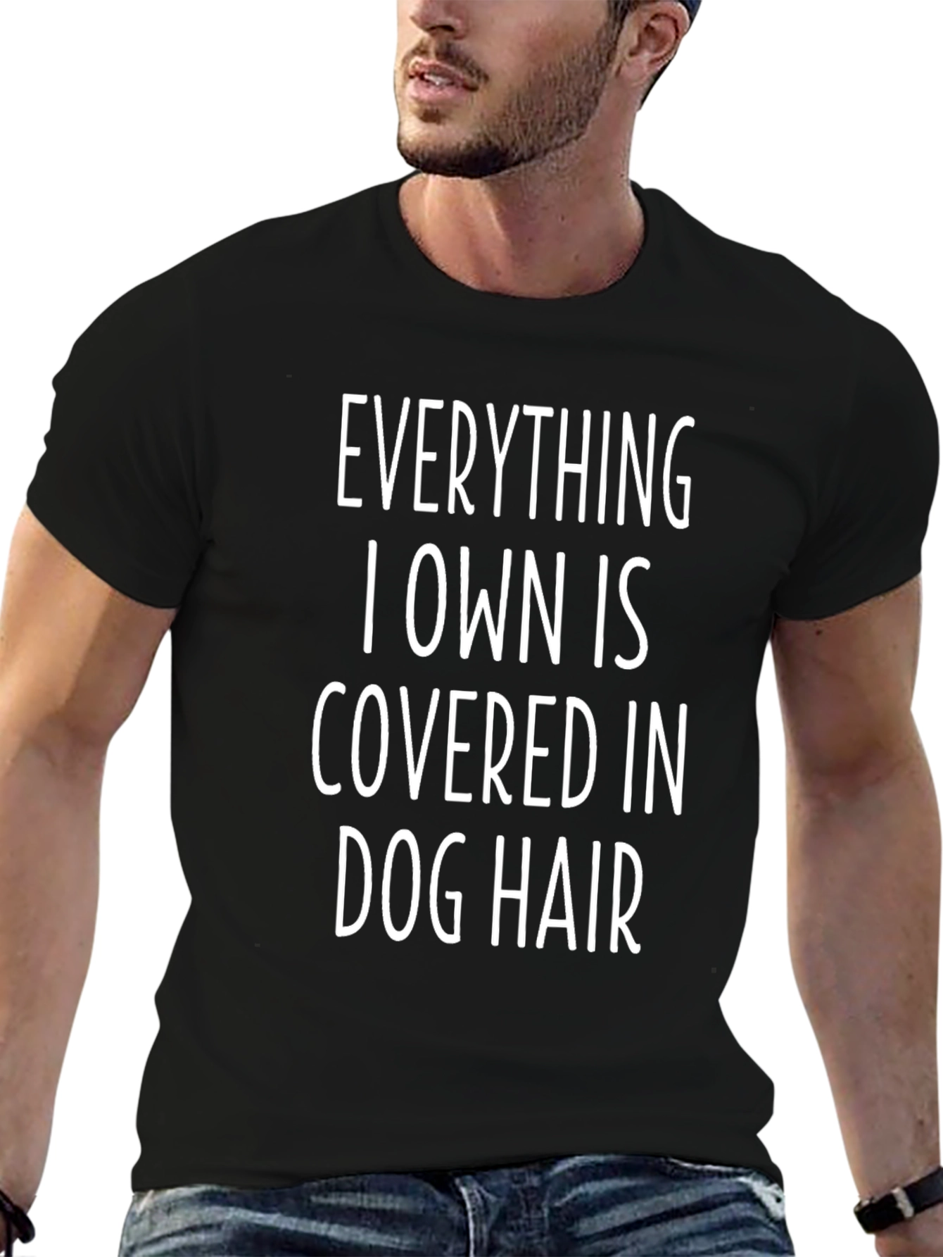 Dog Hair T-Shirt - Humorous Pet Lover Tee