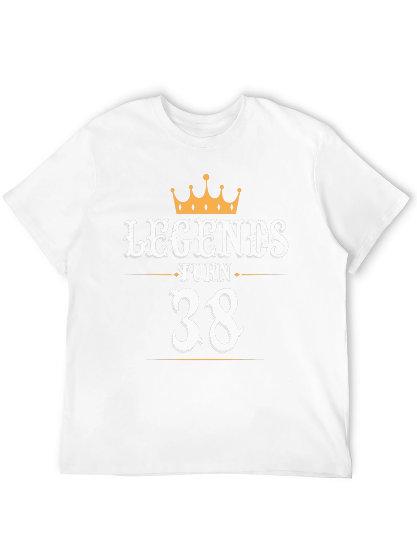 Legends Turn 38 Black Graphic Tee