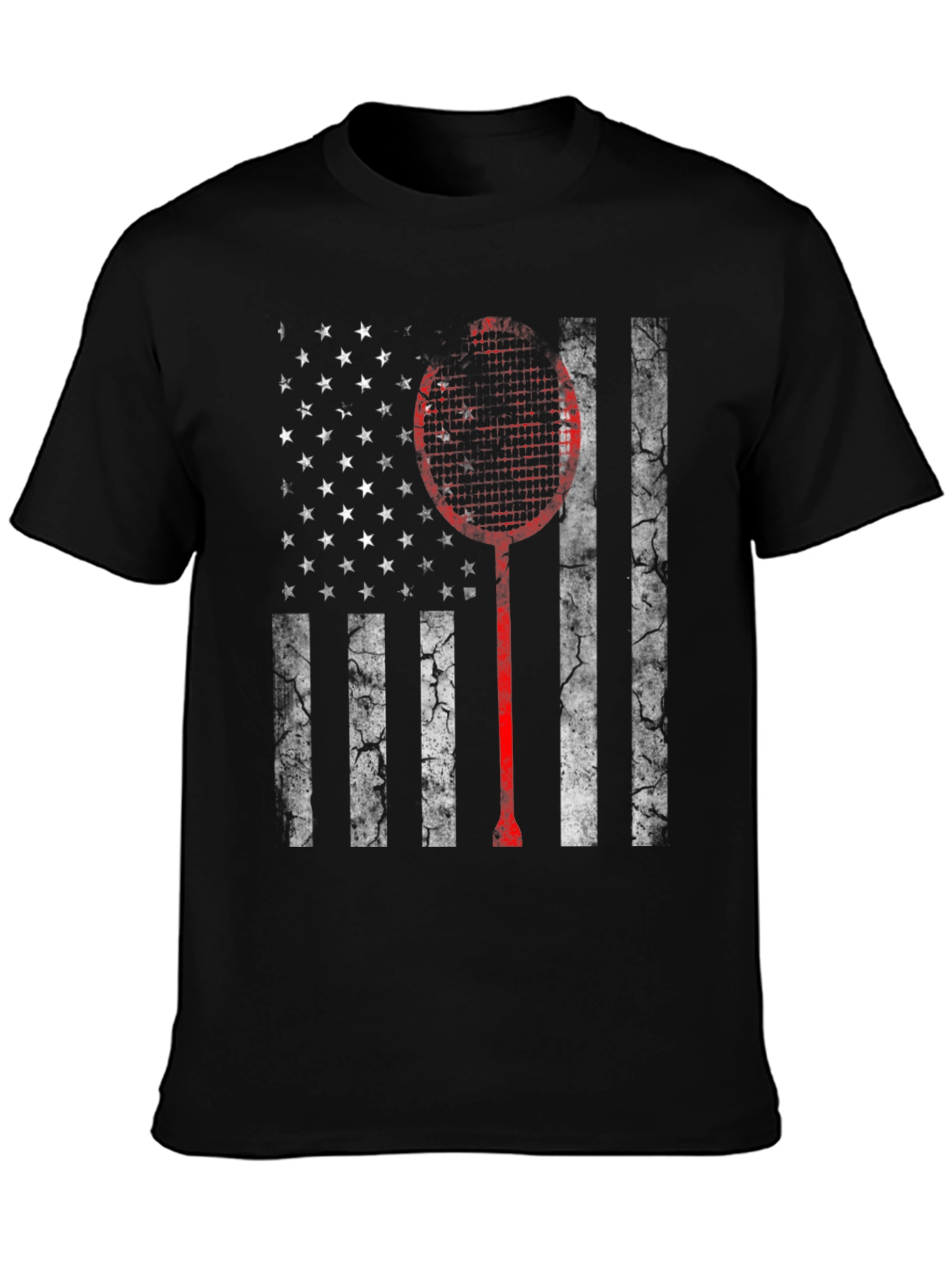 American Flag Badminton Graphic Tee
