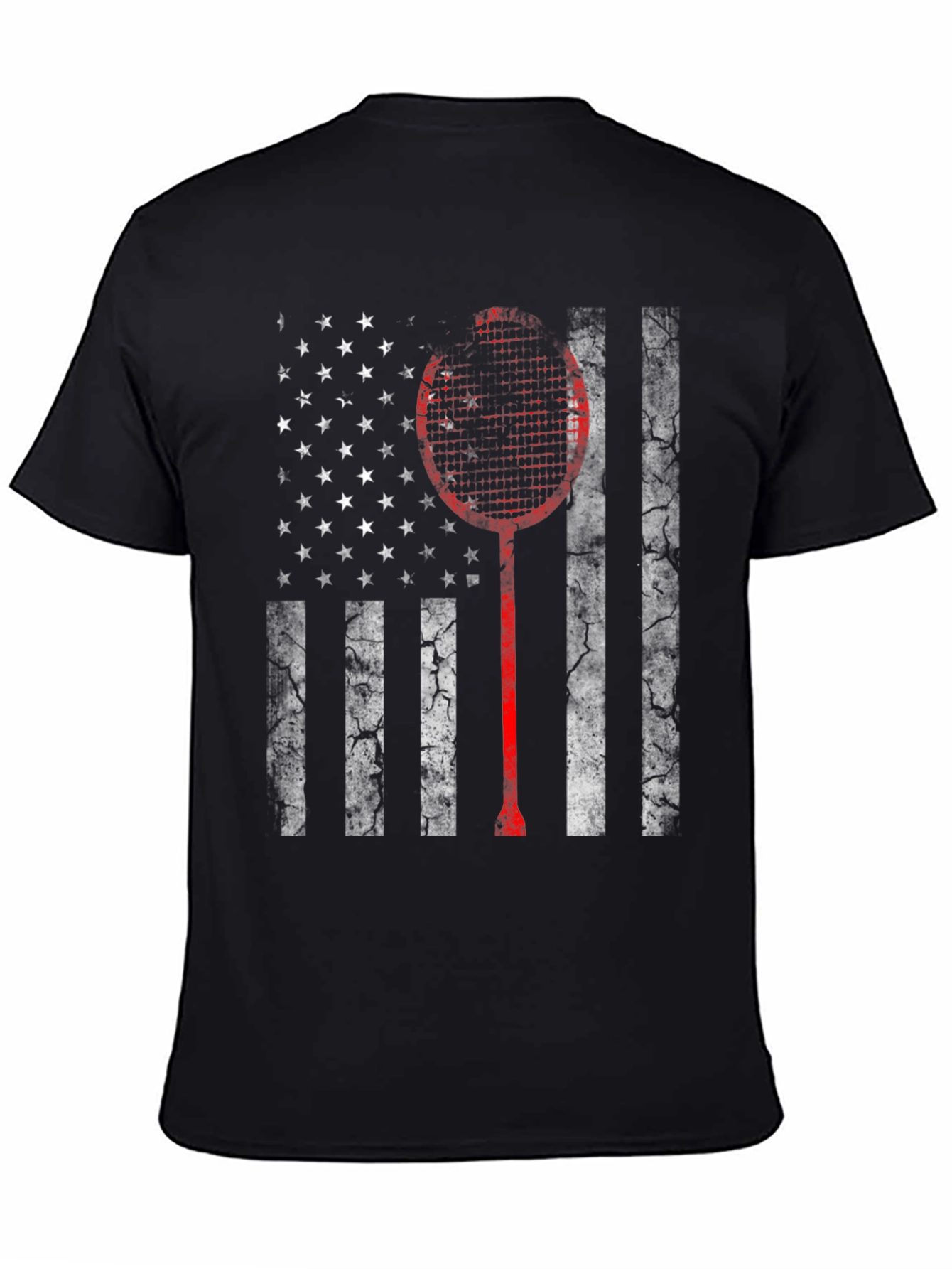 American Flag Badminton Graphic Tee