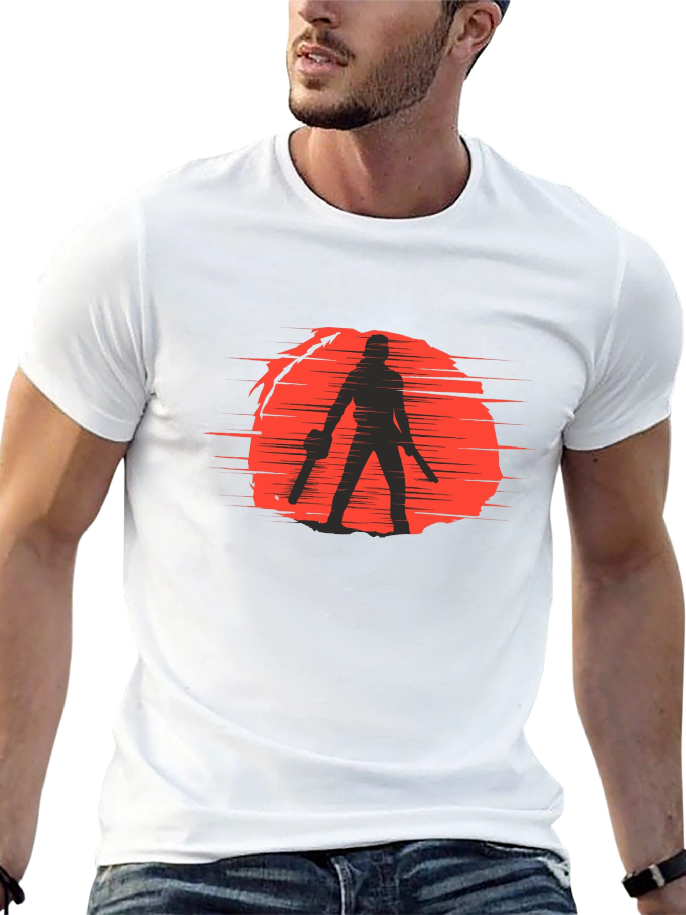 Silhouette Graphic Tee - Horror Movie Shirt
