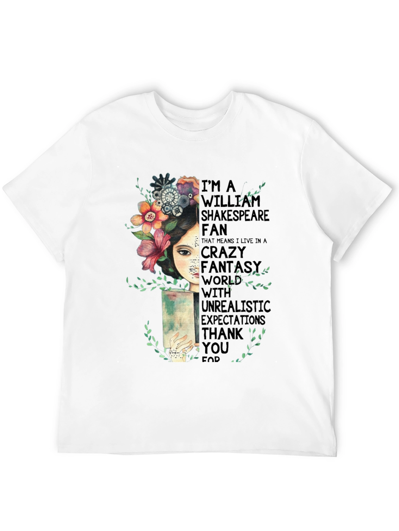 Shakespeare Fan T-Shirt - Crazy Fantasy World Tee