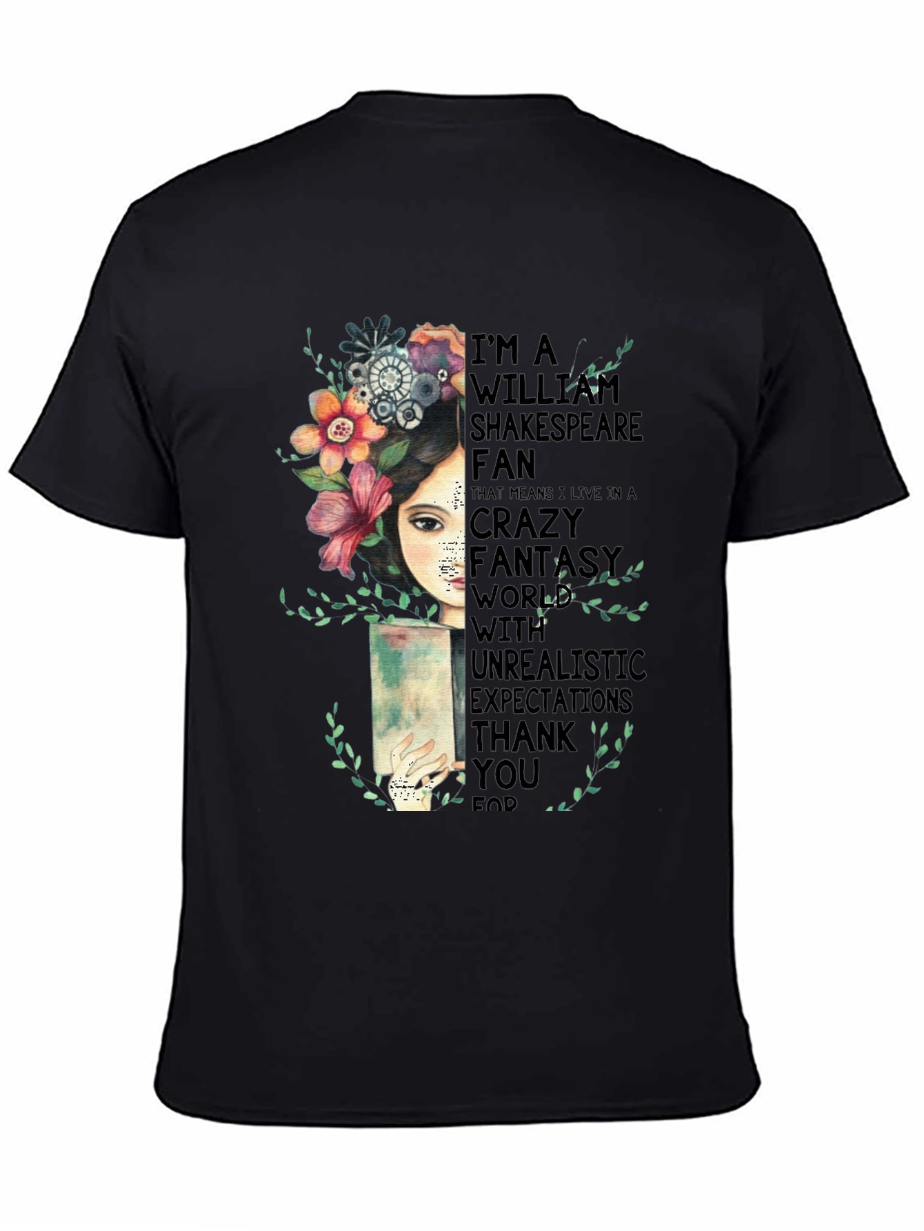 Shakespeare Fan T-Shirt - Crazy Fantasy World Tee