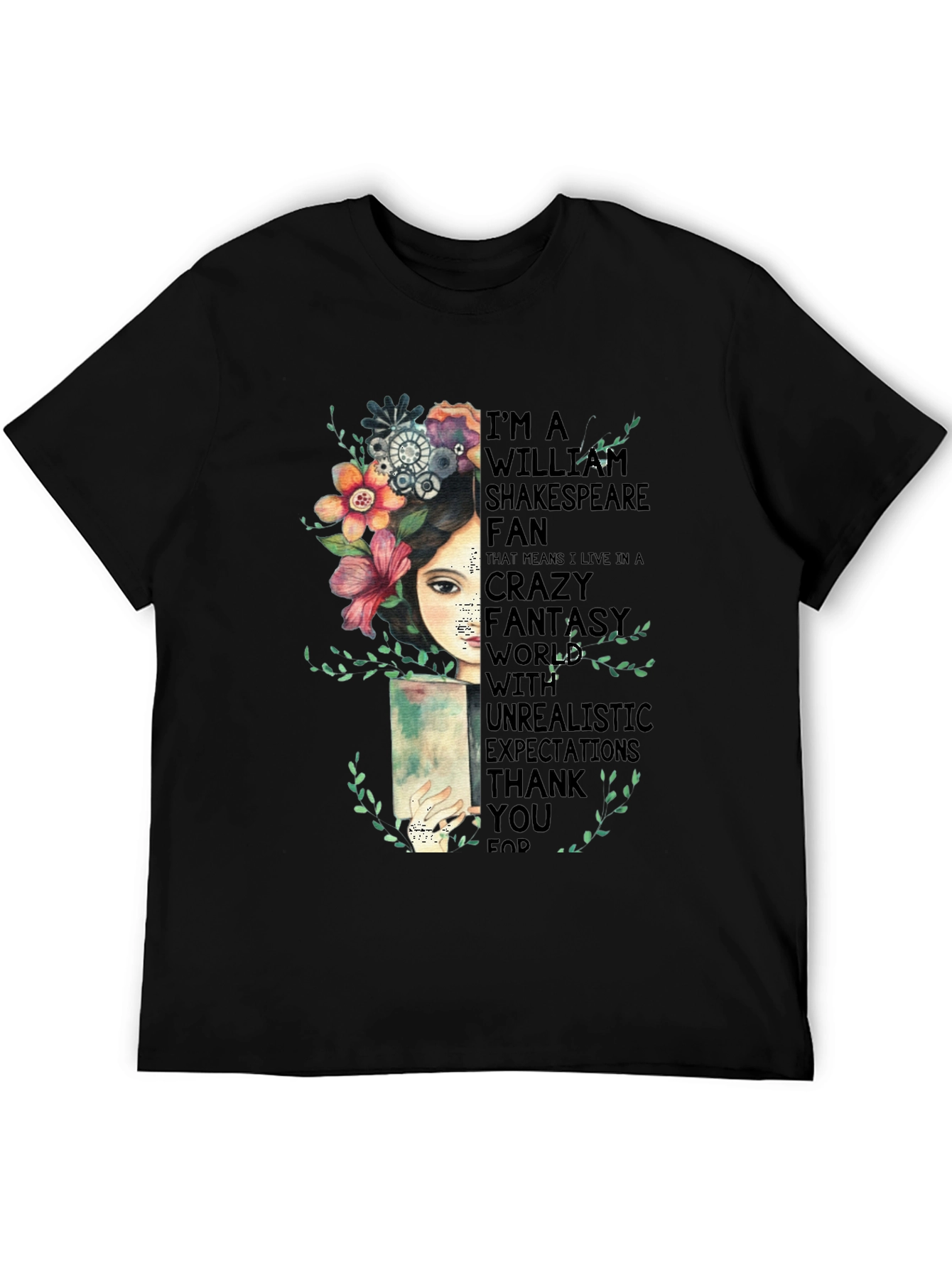 Shakespeare Fan T-Shirt - Crazy Fantasy World Tee