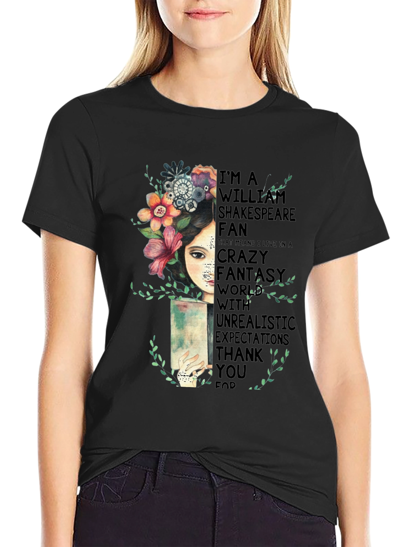 Shakespeare Fan T-Shirt - Crazy Fantasy World Tee