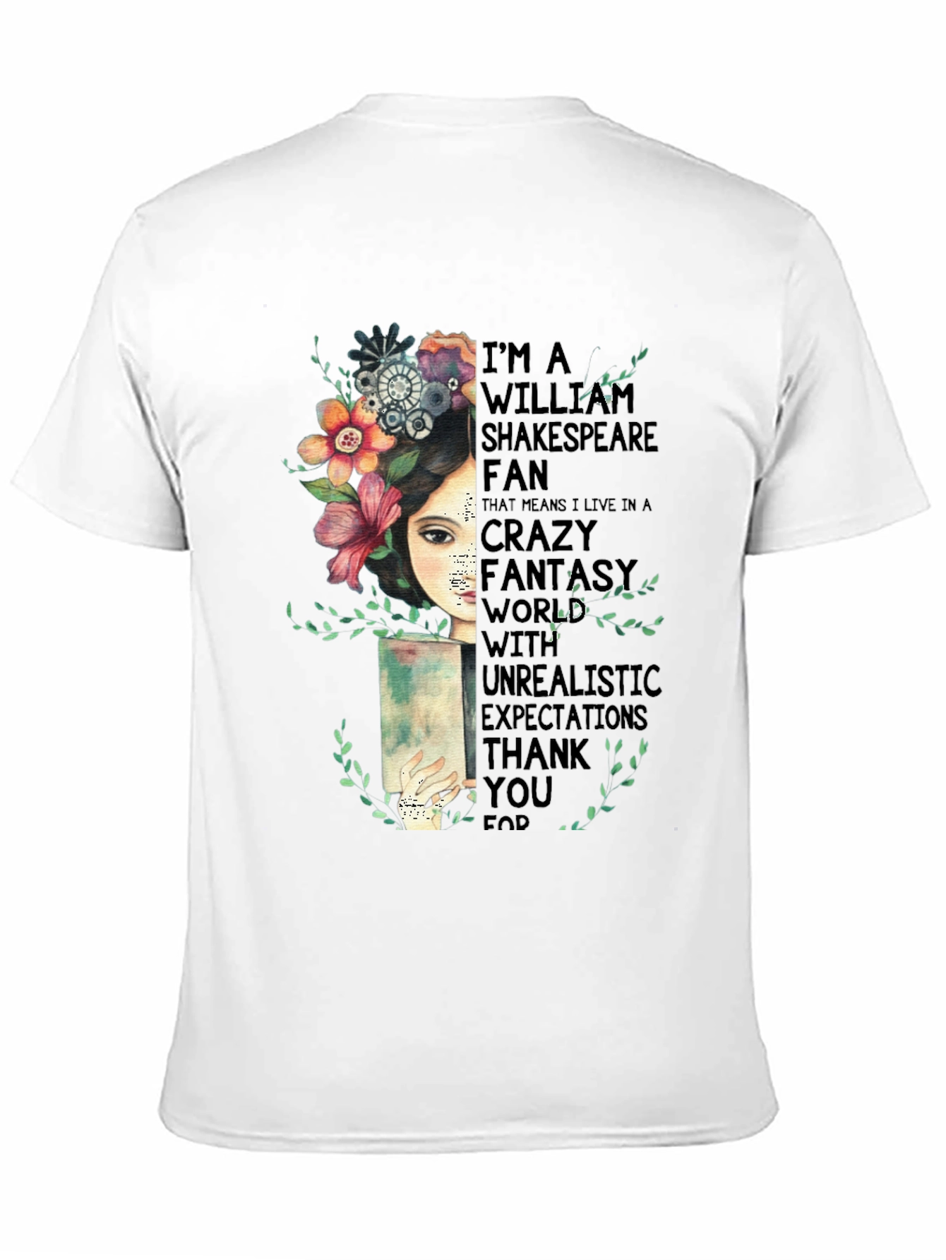 Shakespeare Fan T-Shirt - Crazy Fantasy World Tee