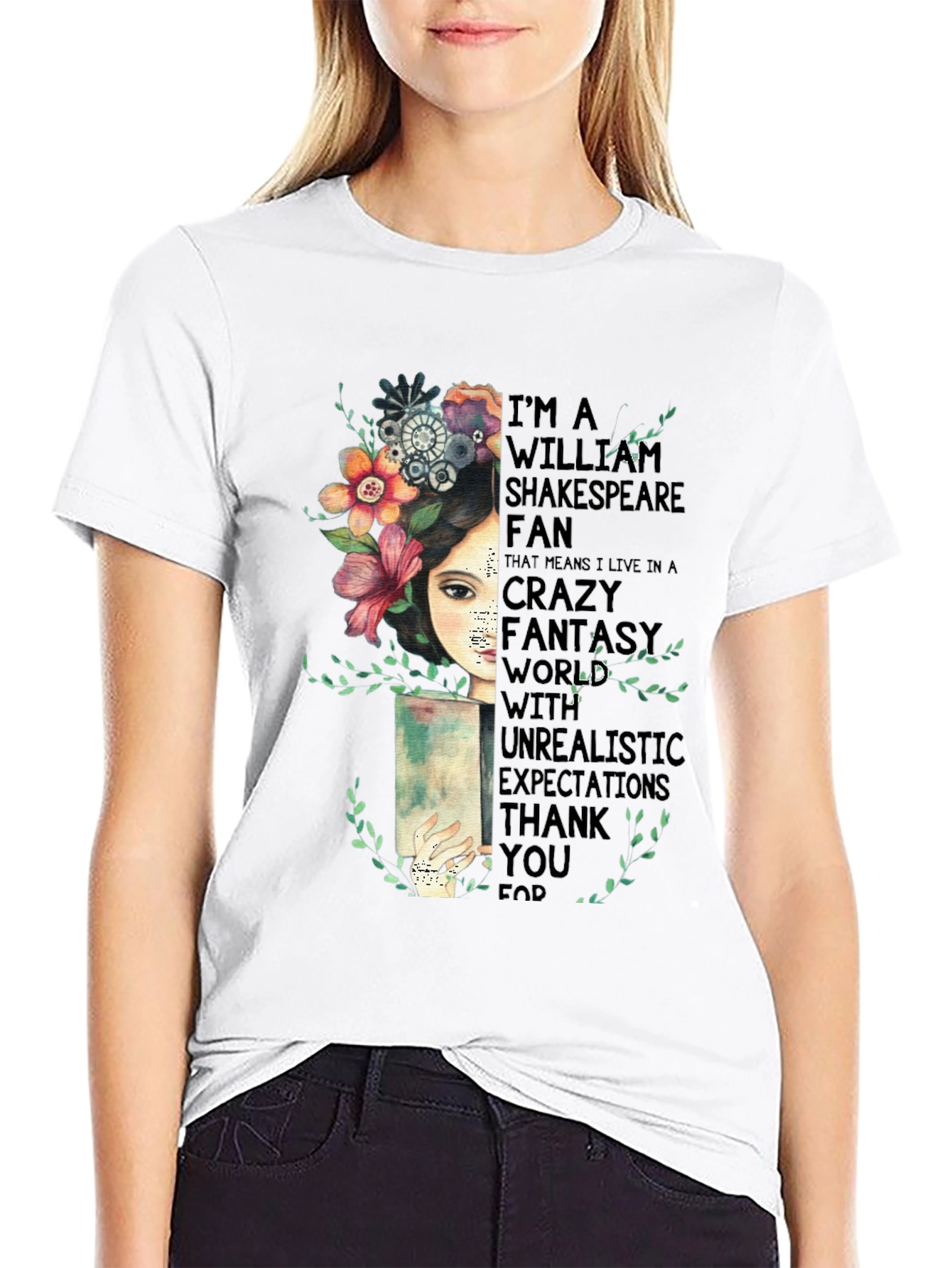 Shakespeare Fan T-Shirt - Crazy Fantasy World Tee