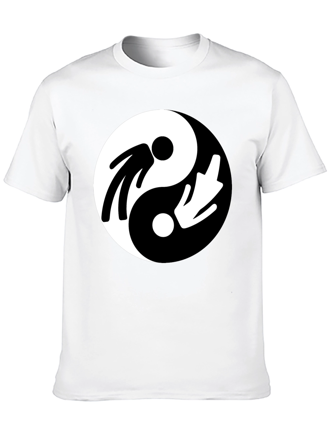 Yin Yang Mens Graphic T-Shirt - Balance