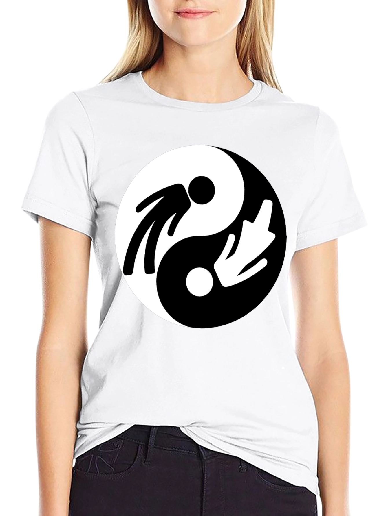Yin Yang Mens Graphic T-Shirt - Balance