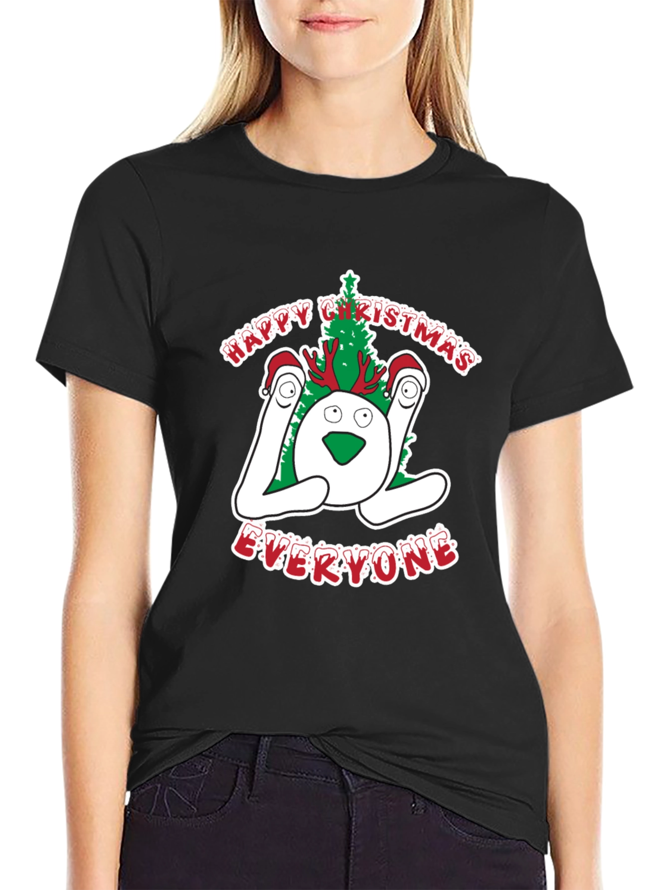 Festive LOL Christmas Graphic T-Shirt
