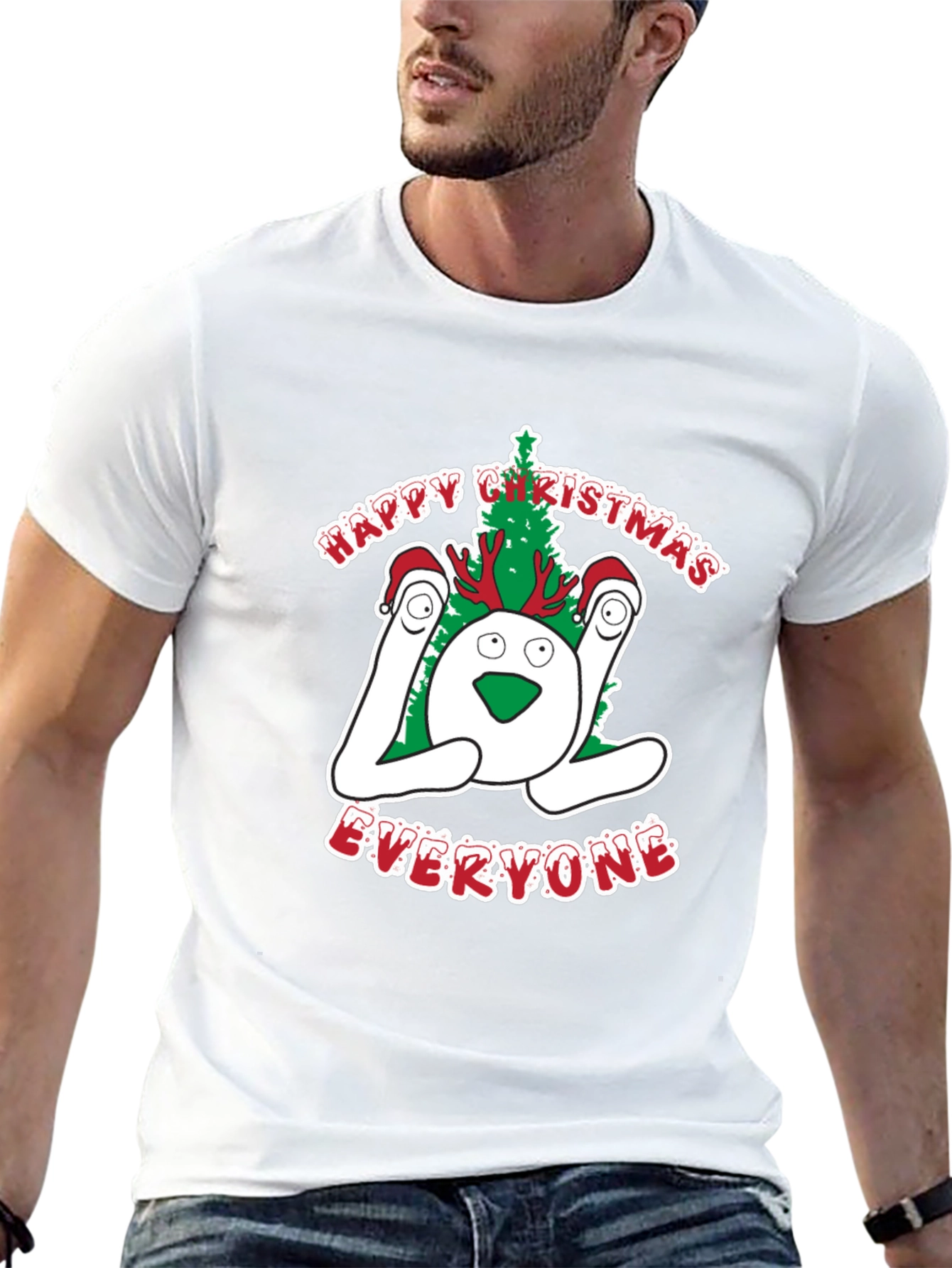 Festive LOL Christmas Graphic T-Shirt