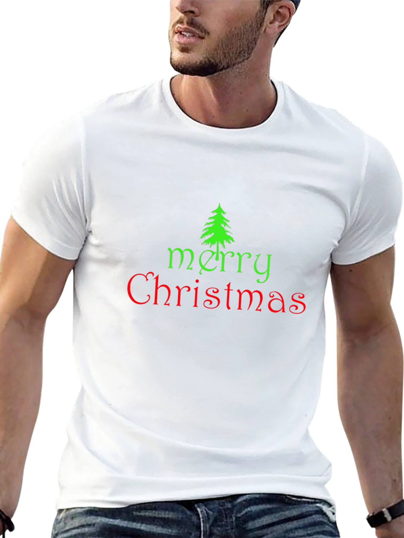 Festive Merry Christmas Graphic Tee