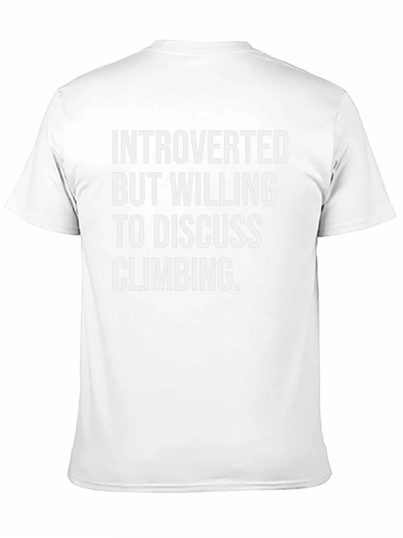 Introverted Climbing T-Shirt: Climbing Enthusiast Tee